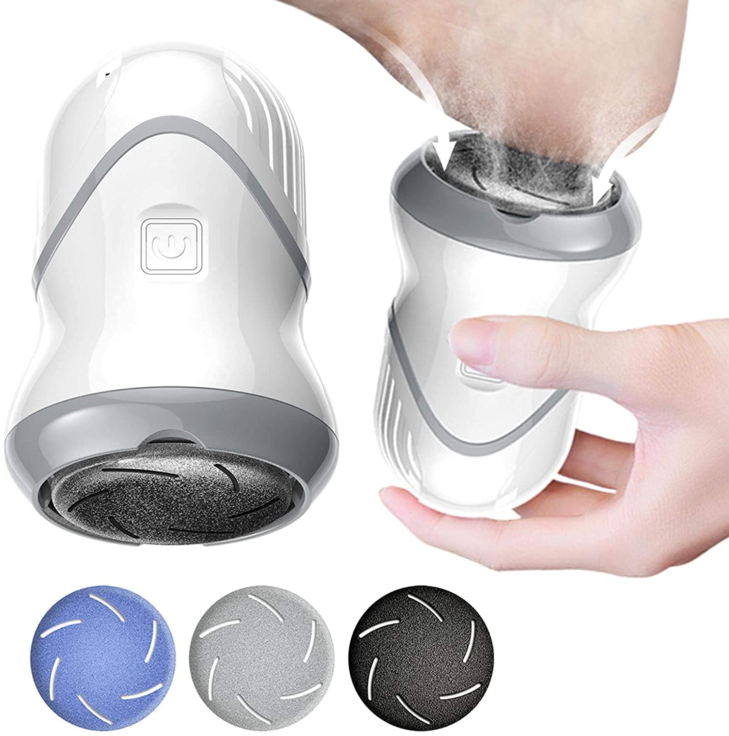 Rechargeable Electric Foot Callus Remover - Professional Pedicure Tool Kit with Portable Electronic Foot File for Smooth Feet | At-Home Spa & Travel Foot Care