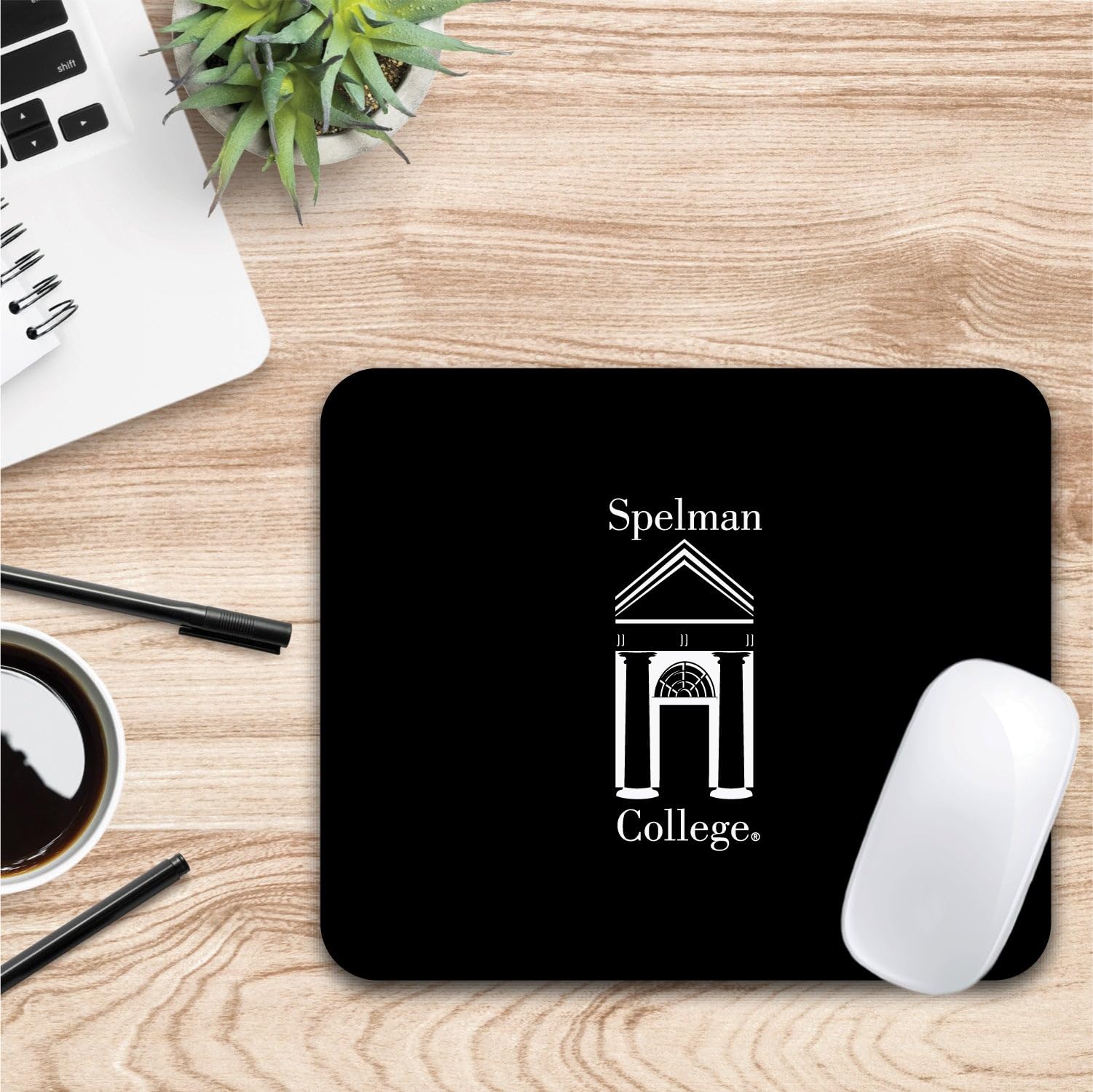 Premium Non-Slip Mouse Pad with Spelman College Logo - Soft Fabric Gaming & Office Desk Mat for Computers, Laptops - Perfect for Students, Alumni & Fans (Standard/Fan Pack of 1)