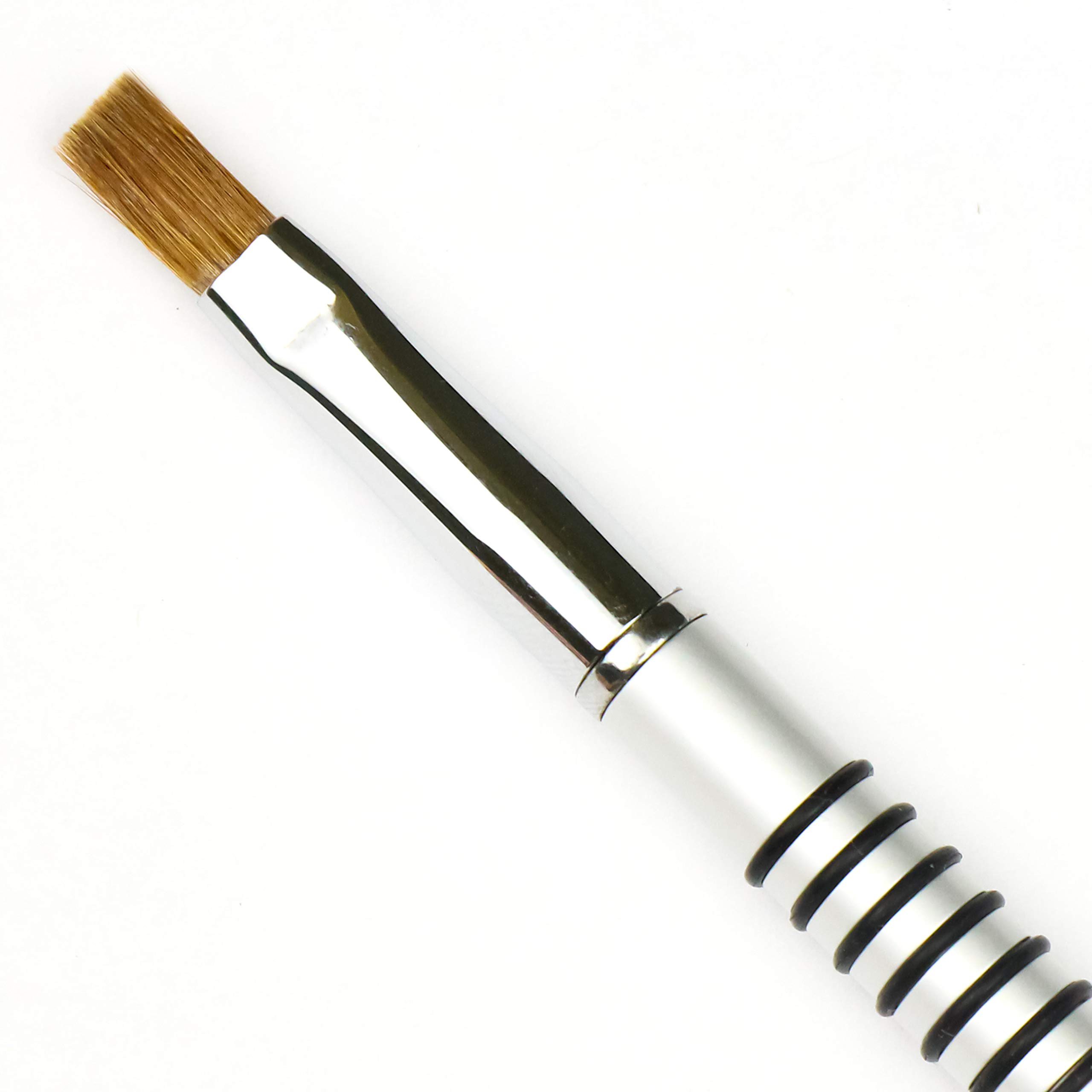 Whats Up Nails - Pure Color #13 Gel Flat Brush for Nail Art, DIY Manicure & Professional Salon Use | High-Quality Nail Painting Tool for Smooth Gel Polish Application