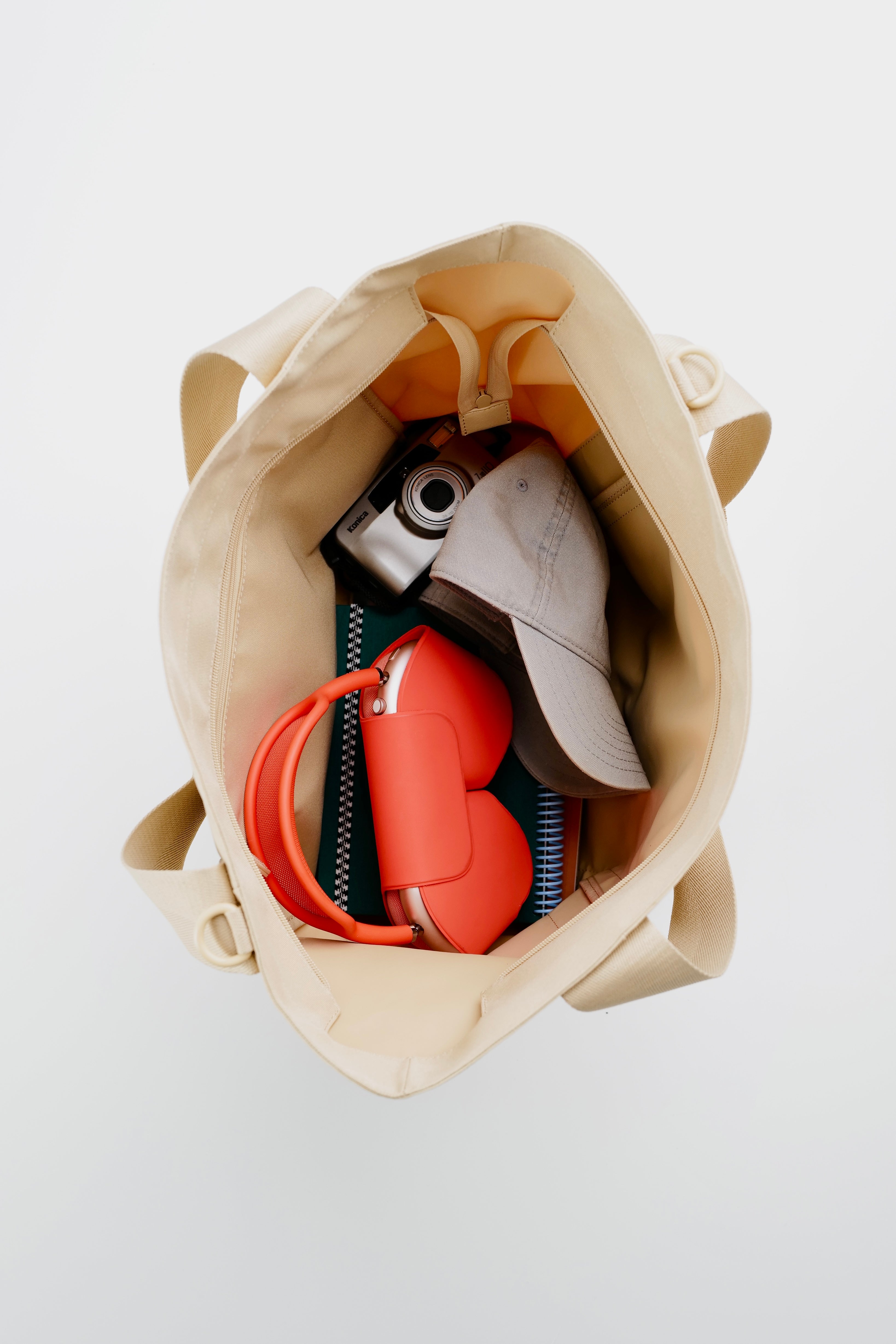 The BÉISics Tote Bag in Beige - Stylish & Spacious Canvas Tote for Work, Travel & Everyday Use