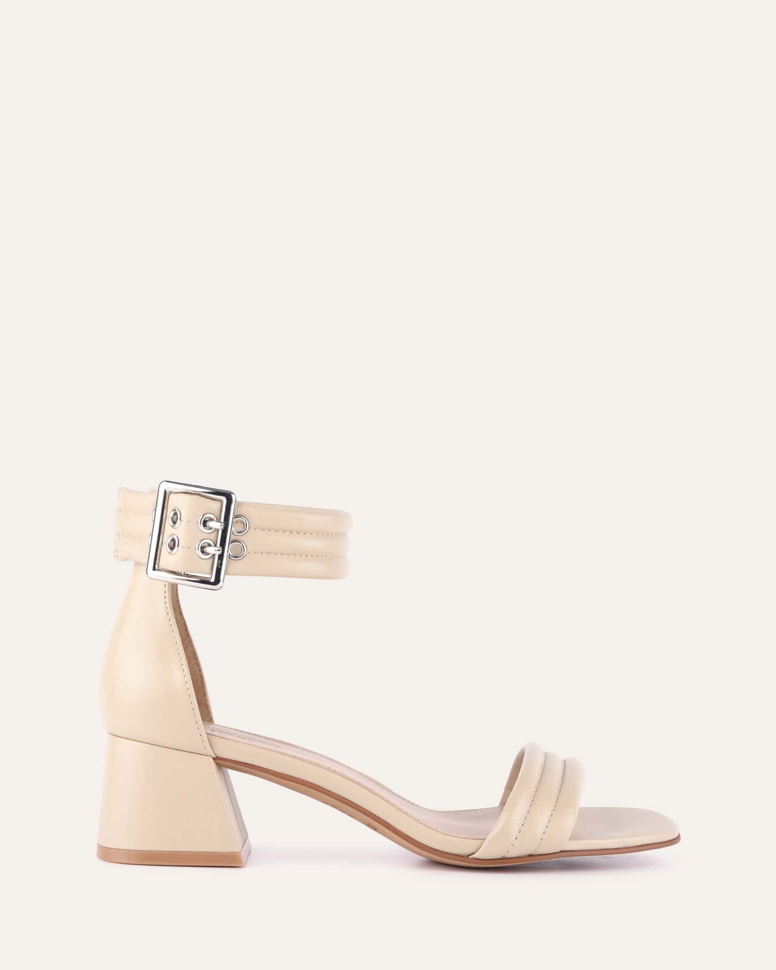 LYRIC Women's Mid Heel Sandals - Genuine Leather Strappy Summer Sandals for Beach, Wedding & Casual Outings