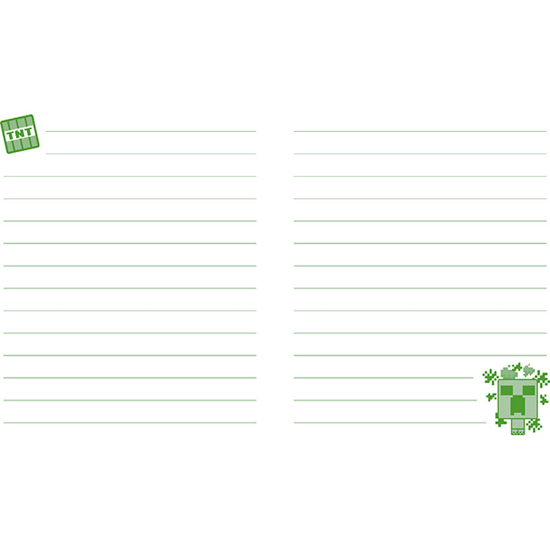 Minecraft Creeper Squishy Lock & Key Diary - Fun Stress Relief Toy for Kids & Teens, Perfect for School, Travel & Gaming Enthusiasts