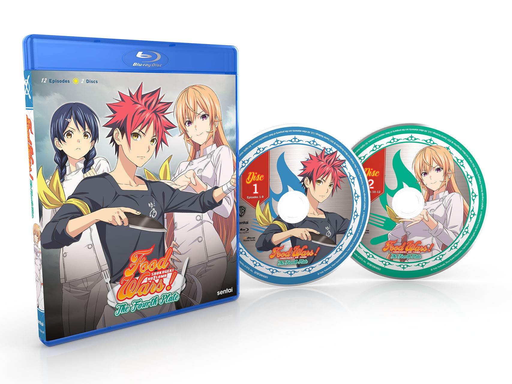 Food Wars! Shokugeki no Soma Season 4 - Anime DVD/Blu-ray | Cooking Battle Series for Teens & Adults | Perfect for Anime Nights & Gift Giving