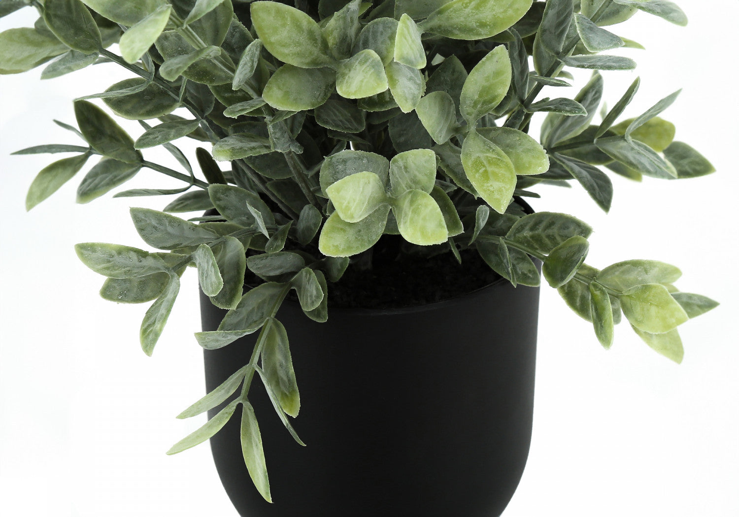 11 Eucalyptus Grass Plants with 5 Black Pots - Green Artificial Decor Set of 2 - Perfect for Home, Office, and Indoor Plant Decor