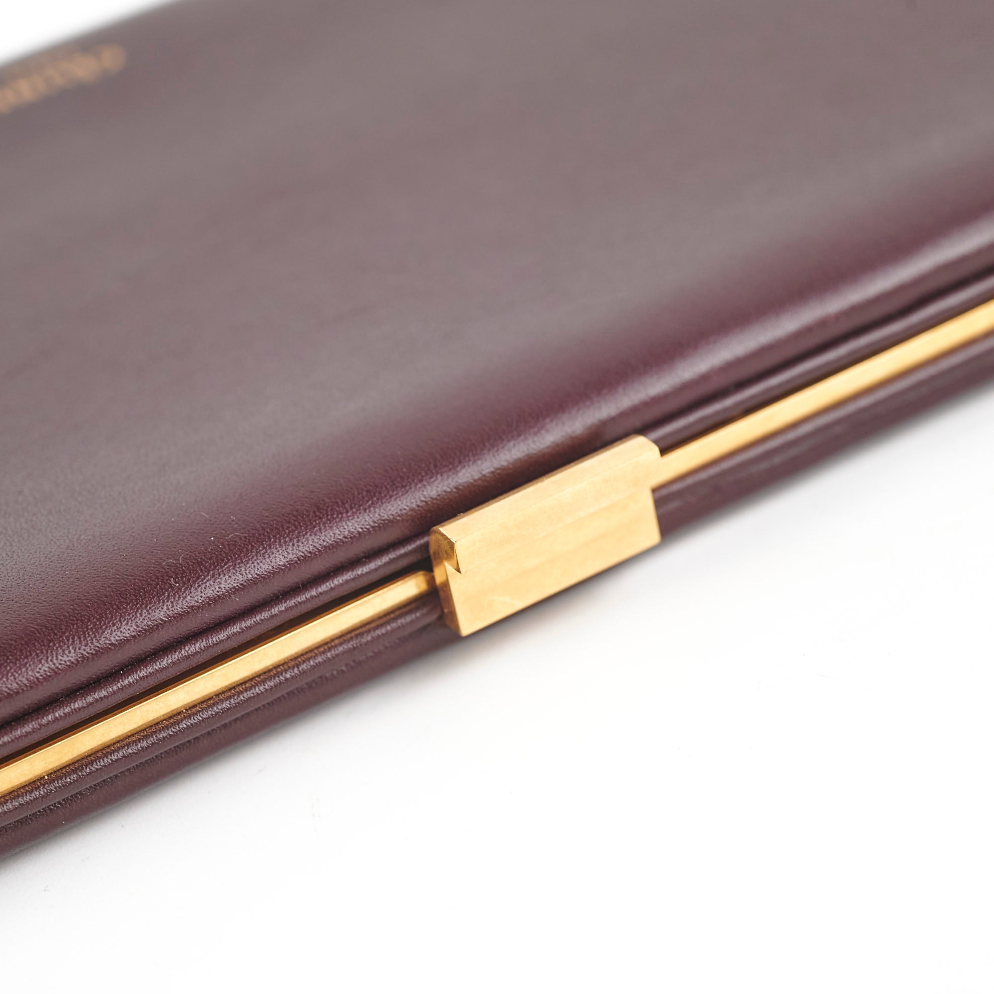 Celine Burgundy Leather Wallet On Chain Crossbody Bag for Women | Luxury Designer Handbag for Parties, Date Night & Evening Events