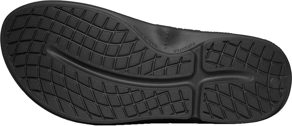 OOFOS Unisex Original Recovery Sandals - Black | Comfortable Arch Support for Men & Women | Perfect for Post-Workout, Beach & Everyday Wear