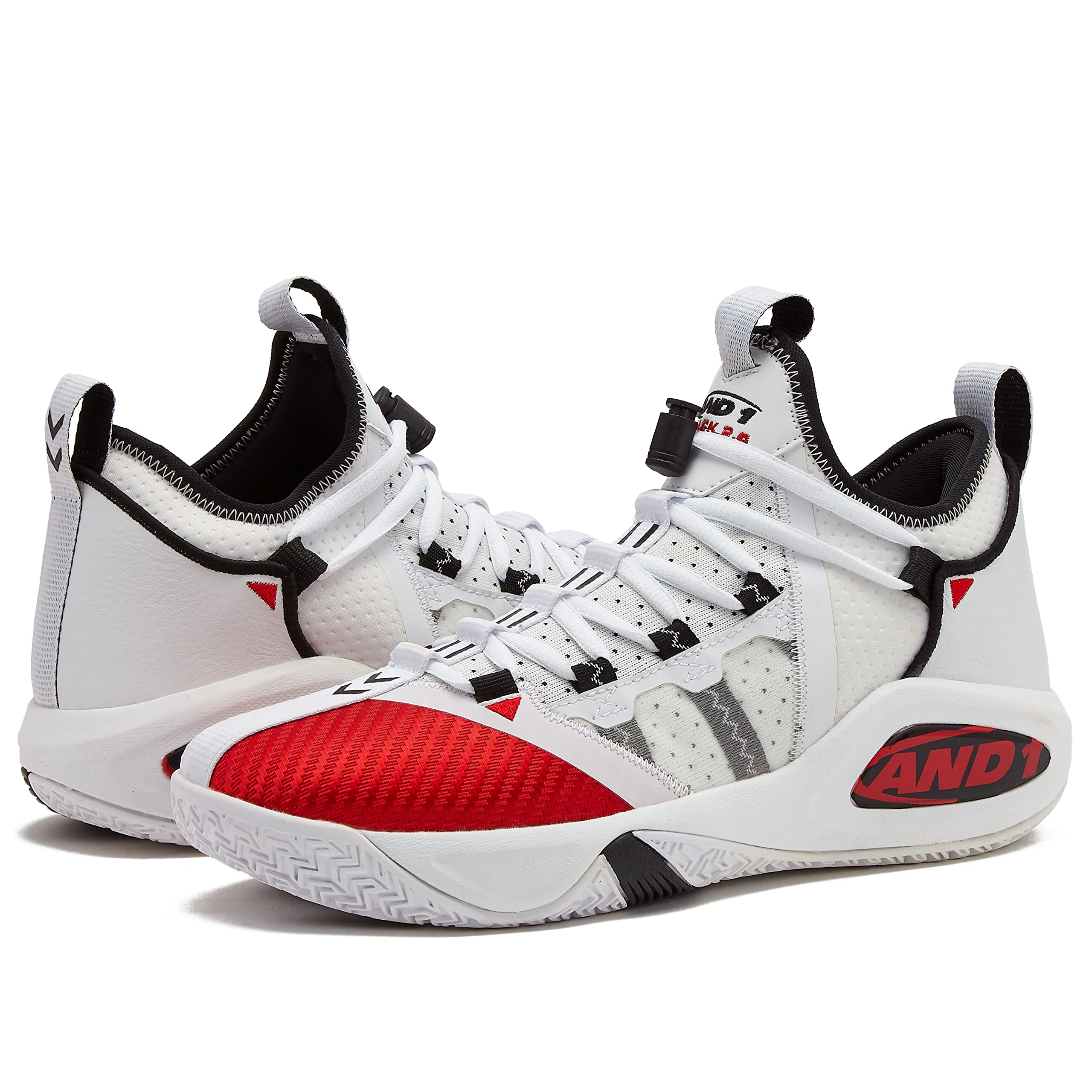 AND1 Attack 2.0 Men's Basketball Shoes - High Performance Indoor/Outdoor Basketball Sneakers for Street & Court Play - Perfect for Training, Games & Casual Wear