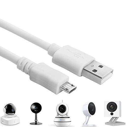 10m Micro USB Charging Cable for Security Cameras - Long USB to Micro USB Power Cord Compatible with WyzeCam, YI Camera, NestCam, Furbo Dog, Blink Camera, Netvue, KasaCam & More | Perfect for Outdoor/Indoor Surveillance Setup & Remote Monitoring