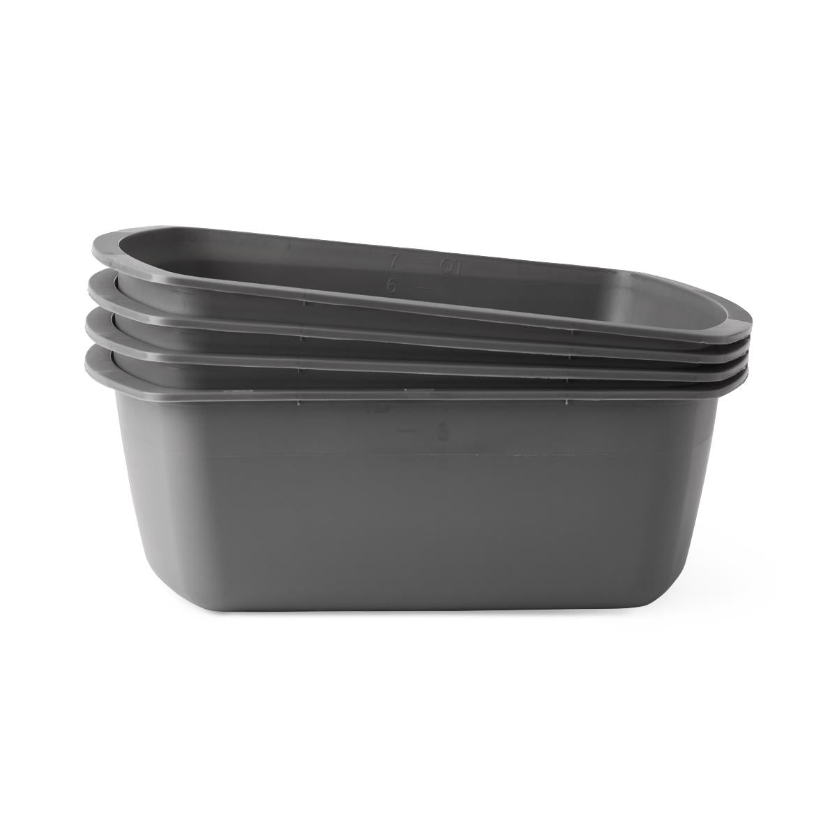8qt Rectangular Wash Basins - Stainless Steel Utility Sink for Kitchen, Laundry & Commercial Use | Durable & Easy to Clean