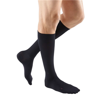 Mediven Men's Select 20-30 mmHg Compression Socks - Extra Wide Calf, Closed Toe for Circulation & Support - Ideal for Travel, Work & Varicose Vein Relief