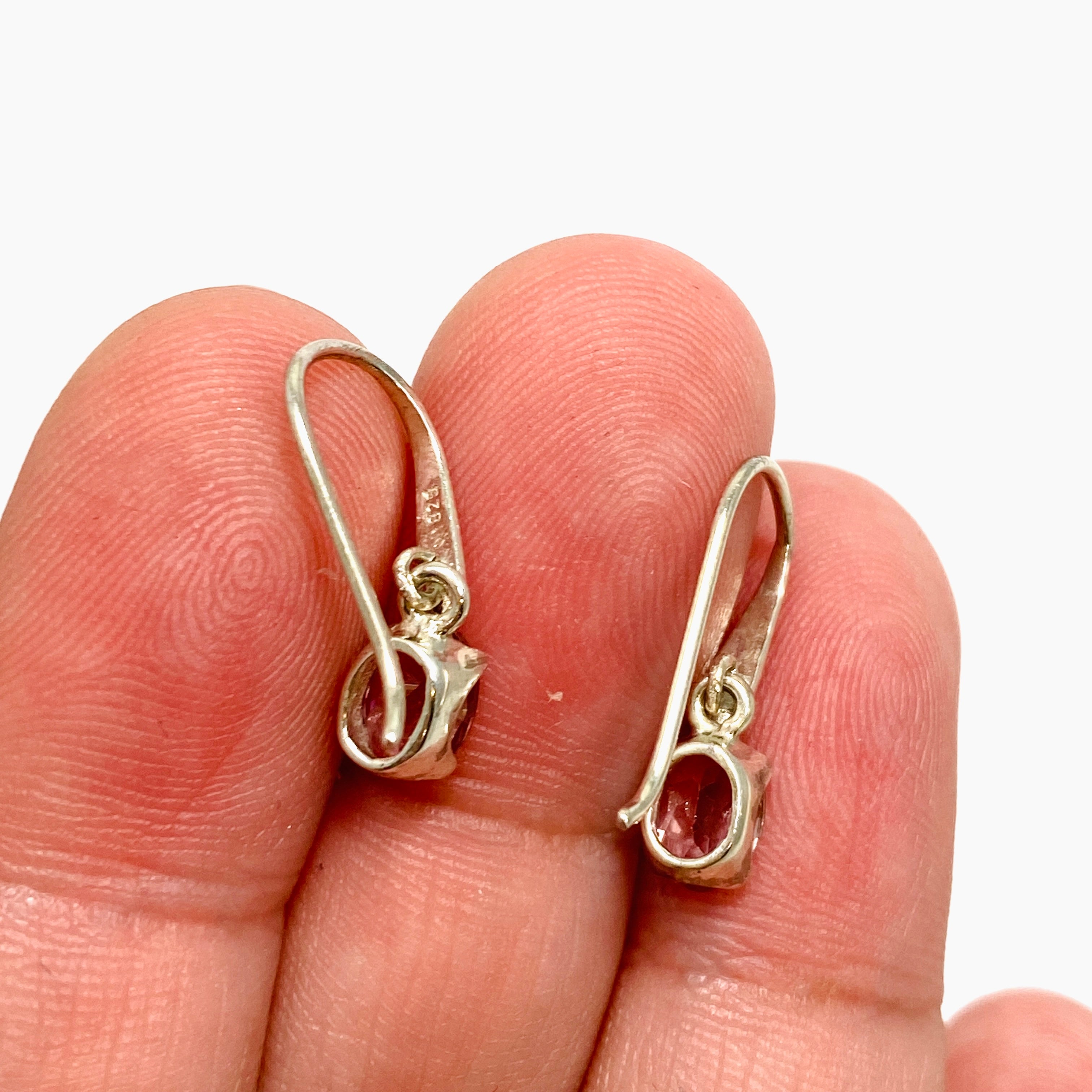 Natural Pale Pink Tourmaline Oval Faceted Stud Earrings - 925 Sterling Silver Jewelry for Women - Perfect for Weddings, Date Nights & Special Occasions