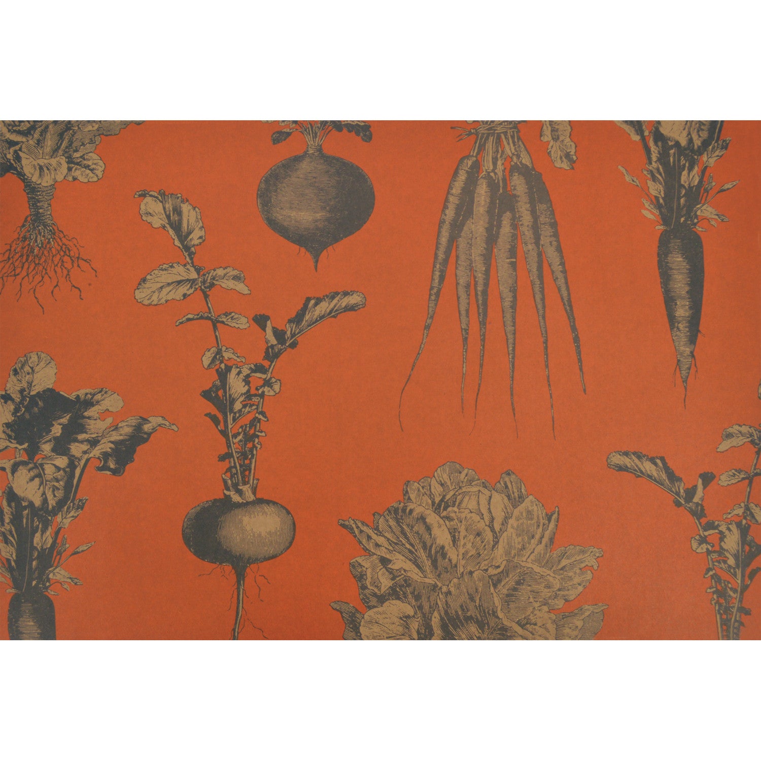 Premium Harvest Vegetable (Persimmon) Placemat Set - Natural Fiber Table Mats for Dining, Kitchen & Holiday Decor - Eco-Friendly Home Decor Accessories