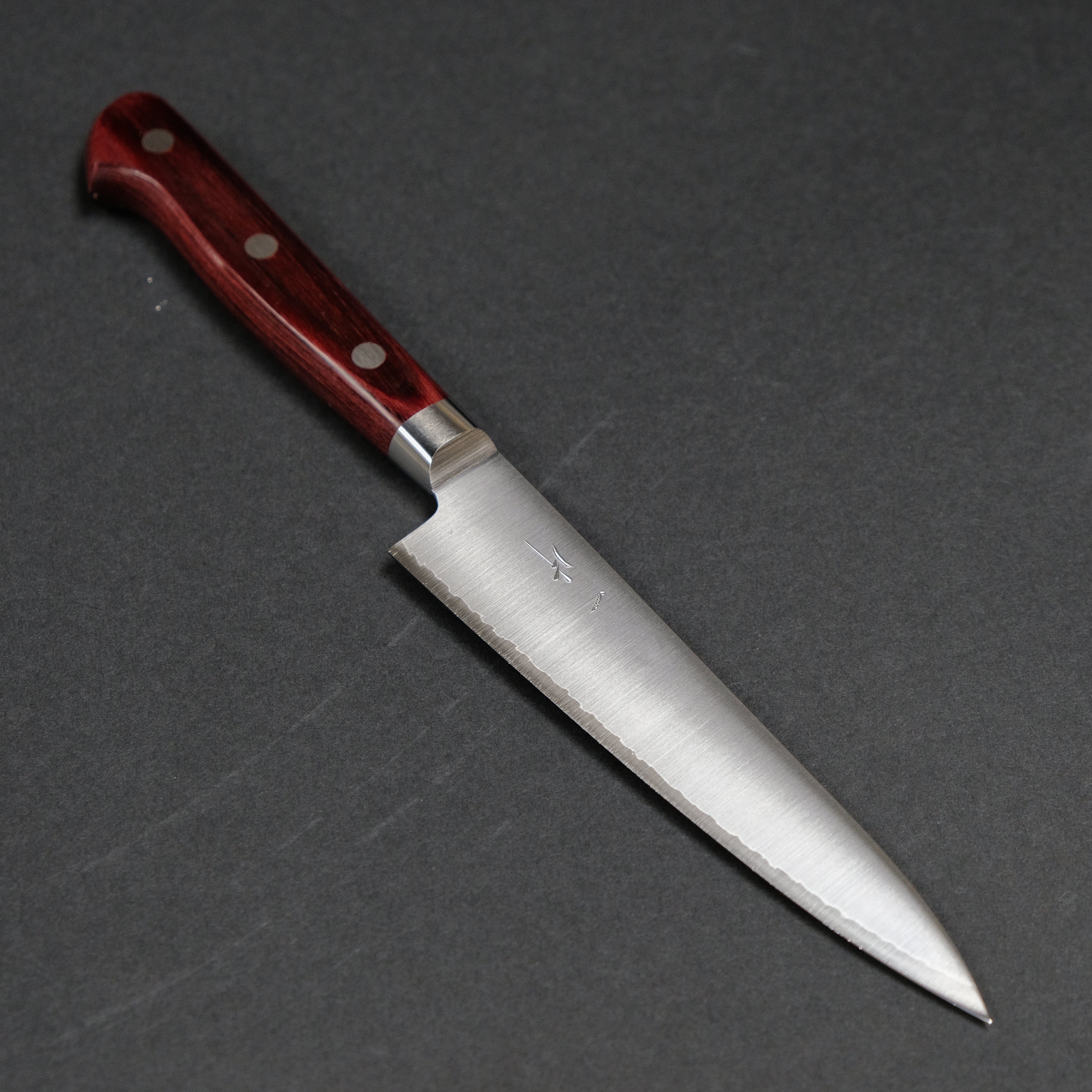 Hitohira TP Petty 130mm Japanese Kitchen Knife with Wine Pakka Handle - Perfect for Precision Slicing, Peeling & Garnishing Fruits, Vegetables & Boneless Meats