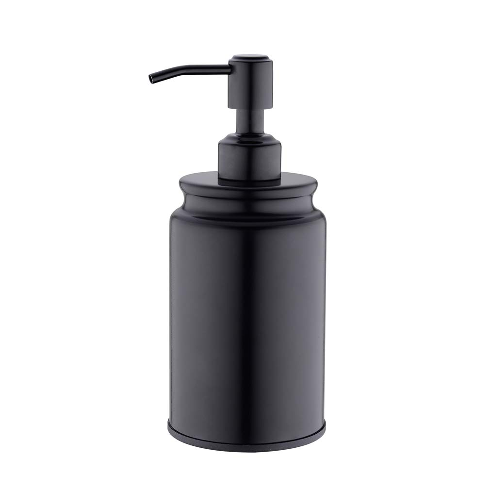 Premium Matte Black 304 Stainless Steel Soap Dispenser - Commercial Grade Rustproof & Leakproof Design for Kitchen, Bathroom Sink & Countertop - Ideal for Restaurants, Hotels & Home Use