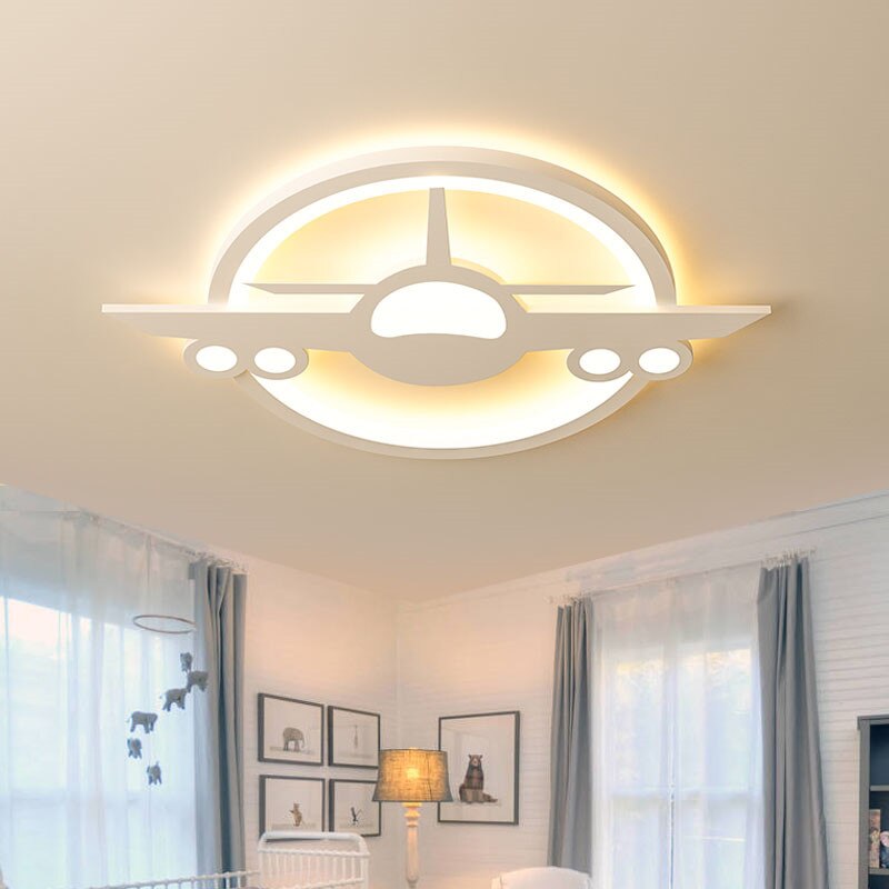 Airplane Ceiling Light - Stylish Aviation-Themed LED Fixture for Bedroom & Kids Room Decor | Perfect for Nursery, Playroom & Aviation Enthusiasts