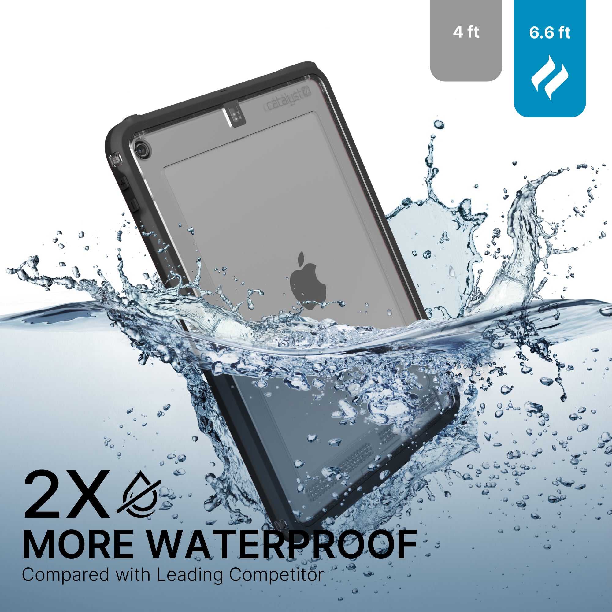 Waterproof Case for iPad 10.2 Inch (9th/8th/7th Generation) - Shockproof & Dustproof Protective Cover for Swimming, Beach, Outdoor Activities