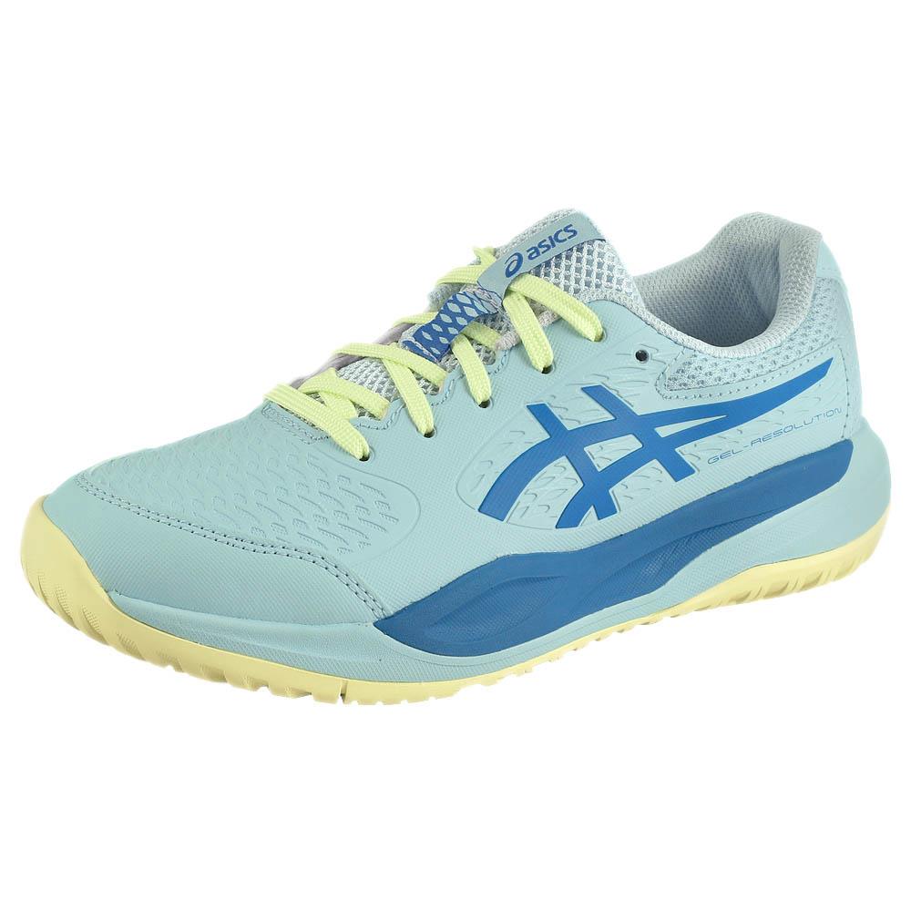 ASICS Junior Gel Resolution X GS Tennis Shoes for Kids - Light Blue/Blue Coast - Perfect for Junior Tennis Matches & Training