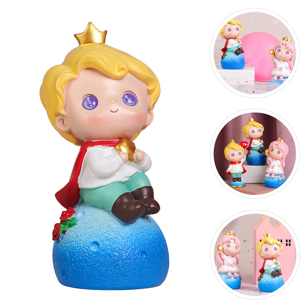 SOIMISS Resin Cake Toppers - Cartoon Doll Decor for Cupcakes & Birthday Cakes