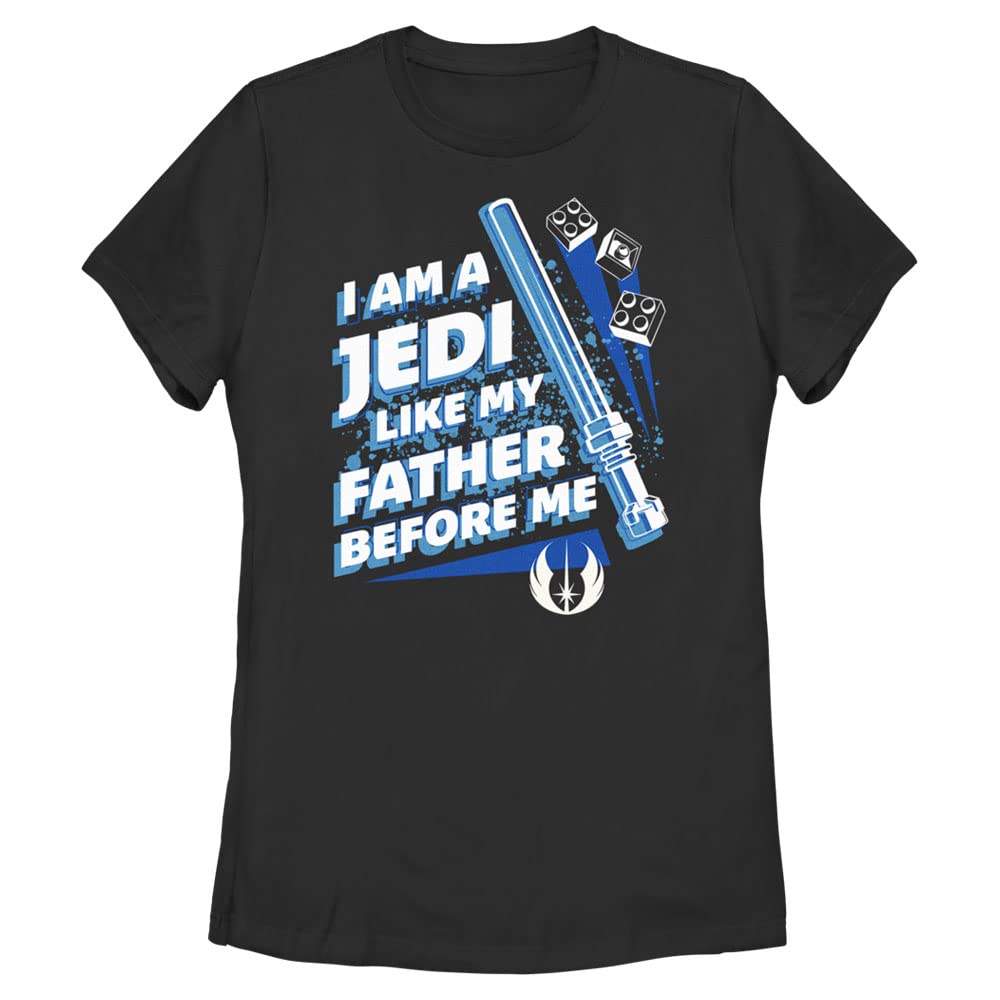 Lego Star Wars Jedi Like Dad Women's Short Sleeve T-Shirt | Officially Licensed Fifth Sun Graphic Tee | Perfect for Cosplay, Gifts & Everyday Wear