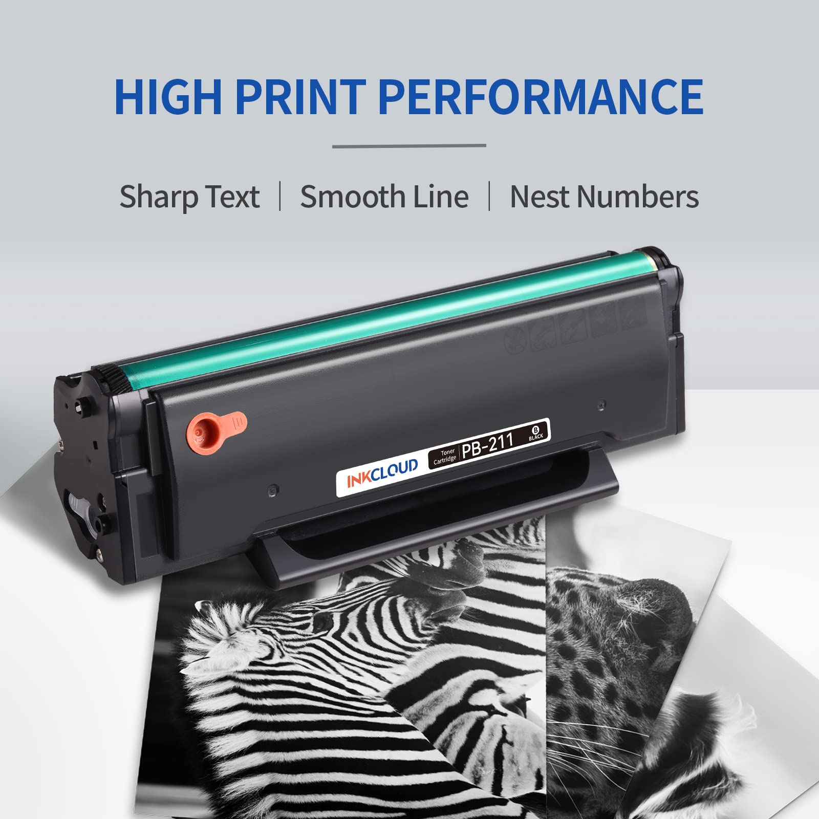 INKCLOUD PB-211 Black Toner Cartridge for Pantum Printers - 1600 Pages - Home/Office Use