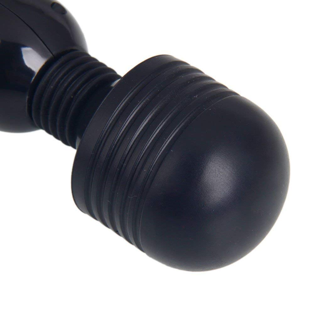 220V Electric Silicone Massage Wand - Powerful Handheld Body Massager for Neck, Back & Shoulder Pain Relief - Black - Perfect for Home Spa, Relaxation & Muscle Recovery
