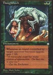 Magic The Gathering Thoughtleech Ice Age Card - Collectible Trading Card Game for Strategy & Deck Building | Perfect for MTG Tournaments & Casual Play