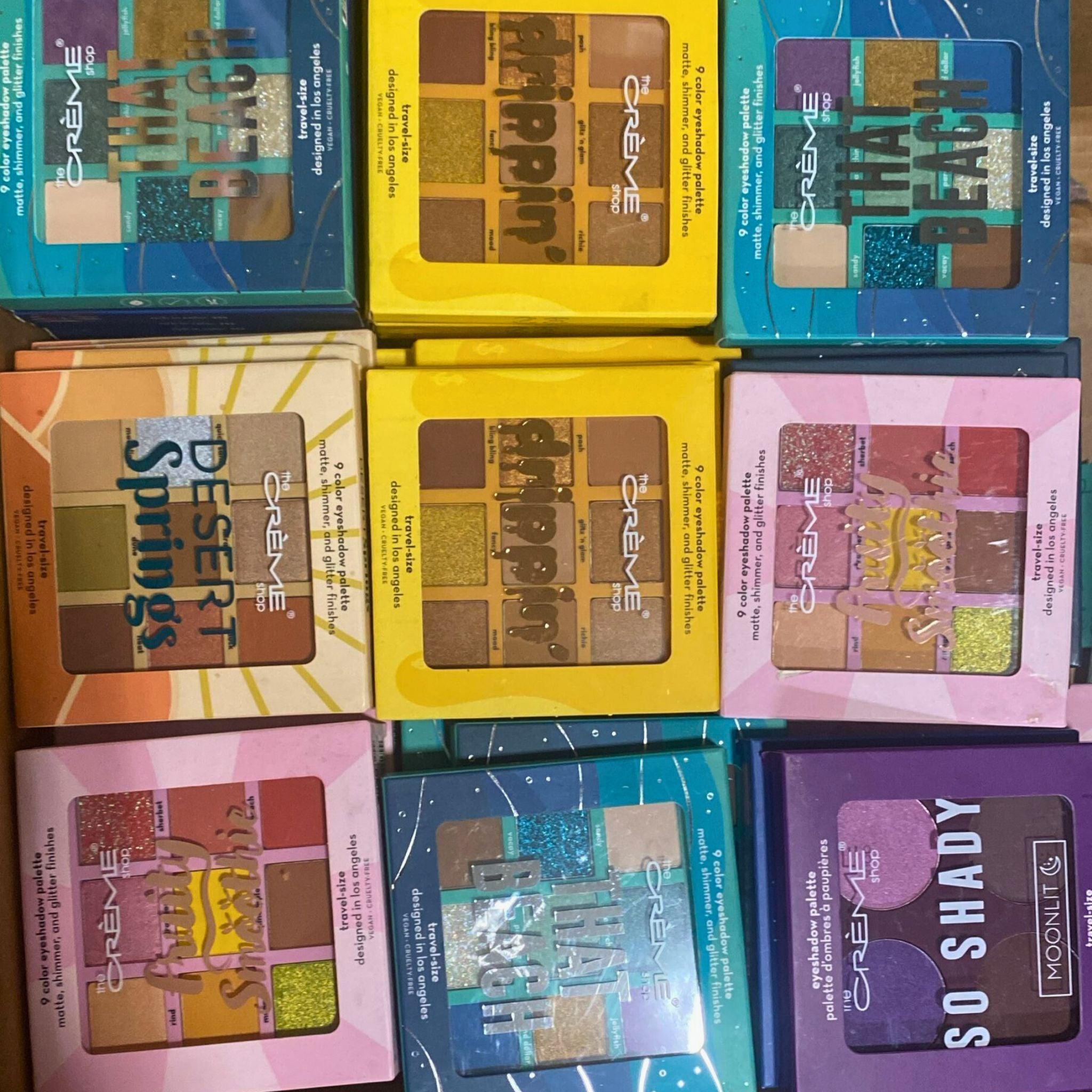The Creme Shop 50-Piece Assorted Eyeshadow Palette Set - Vegan & Cruelty-Free Makeup for Professional & Everyday Use - Perfect for Parties, Weddings, and Special Occasions