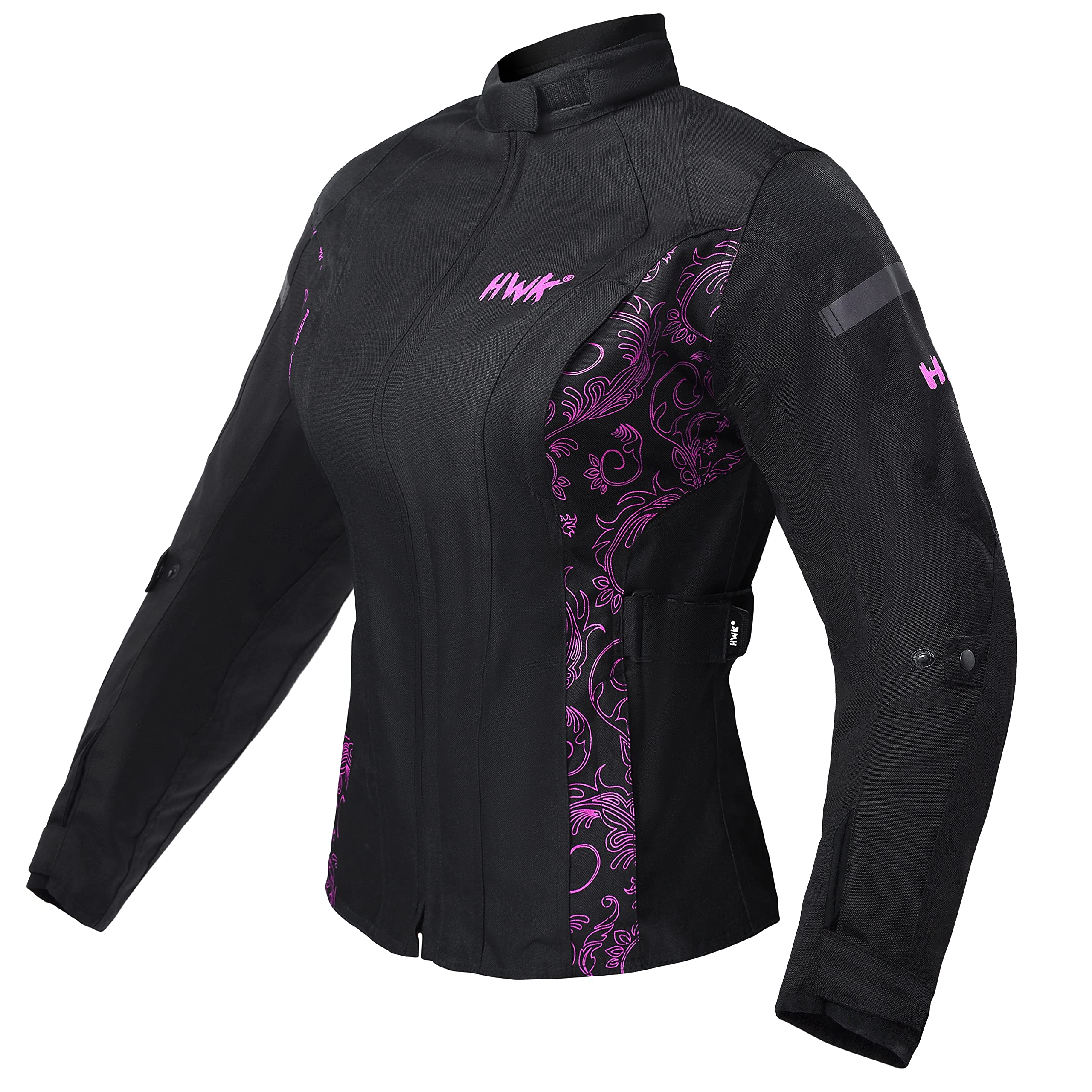 HWK Women's Motorcycle Jacket with CE Armor - Adventure & Touring Riding Gear for Enduro Motorbike