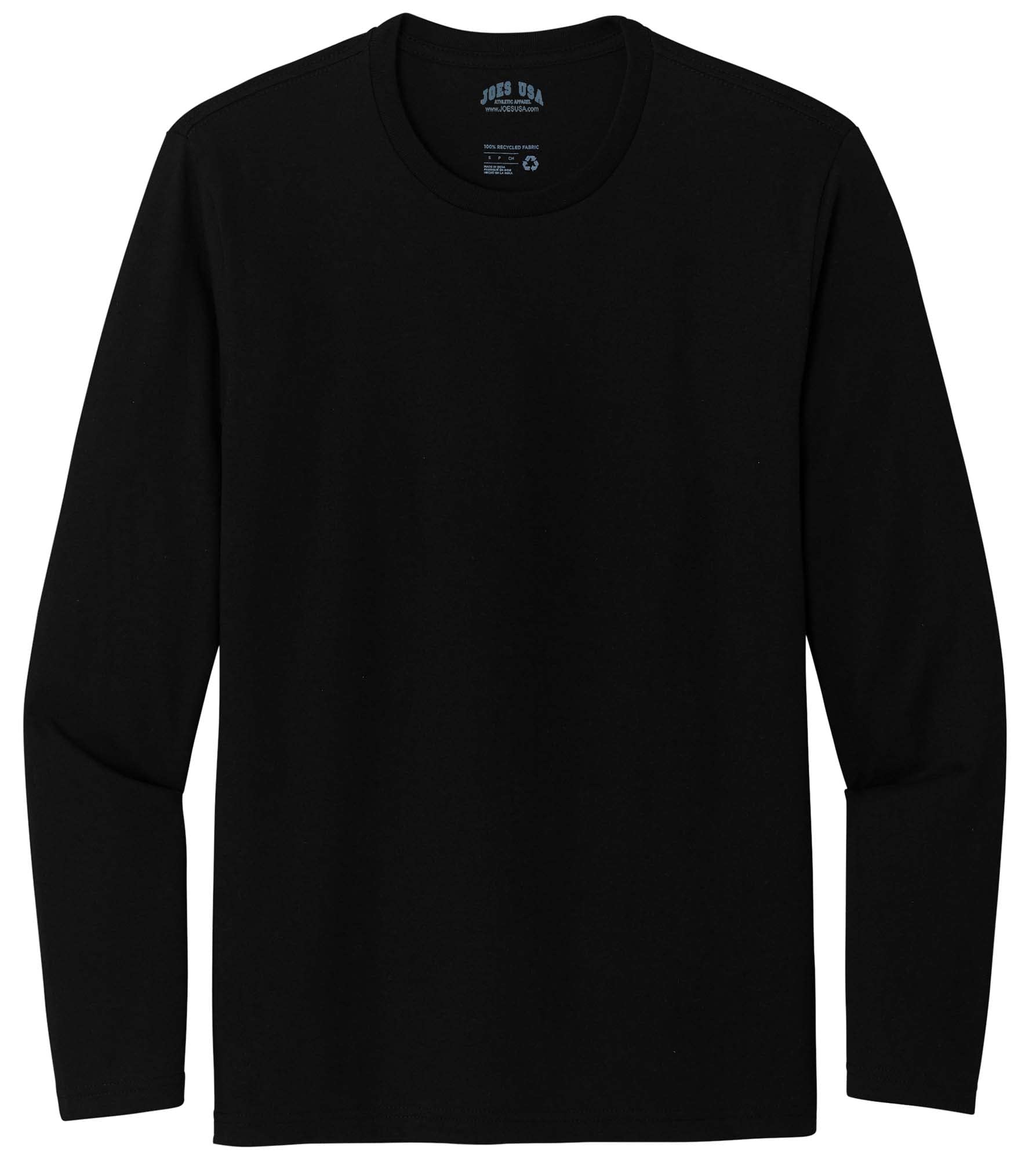 Joe's USA Men's 5.3 Long Sleeve T-Shirts - Comfortable Cotton Crewneck Tees for Casual Wear (XS-4XL) | Perfect for Everyday Outfits, Layering & Outdoor Activities