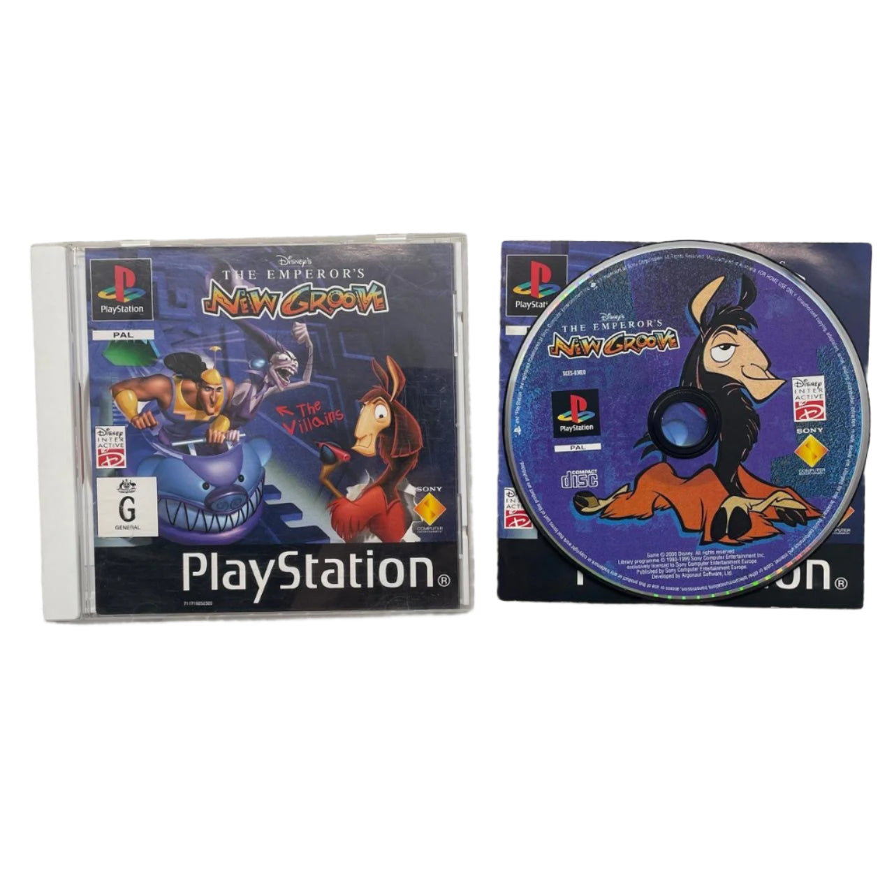 Disney's The Emperor's New Groove PS1 Game for Playstation 1 - Complete with Original Manual (PAL Version) - Perfect for Retro Gaming Collectors & Disney Fans