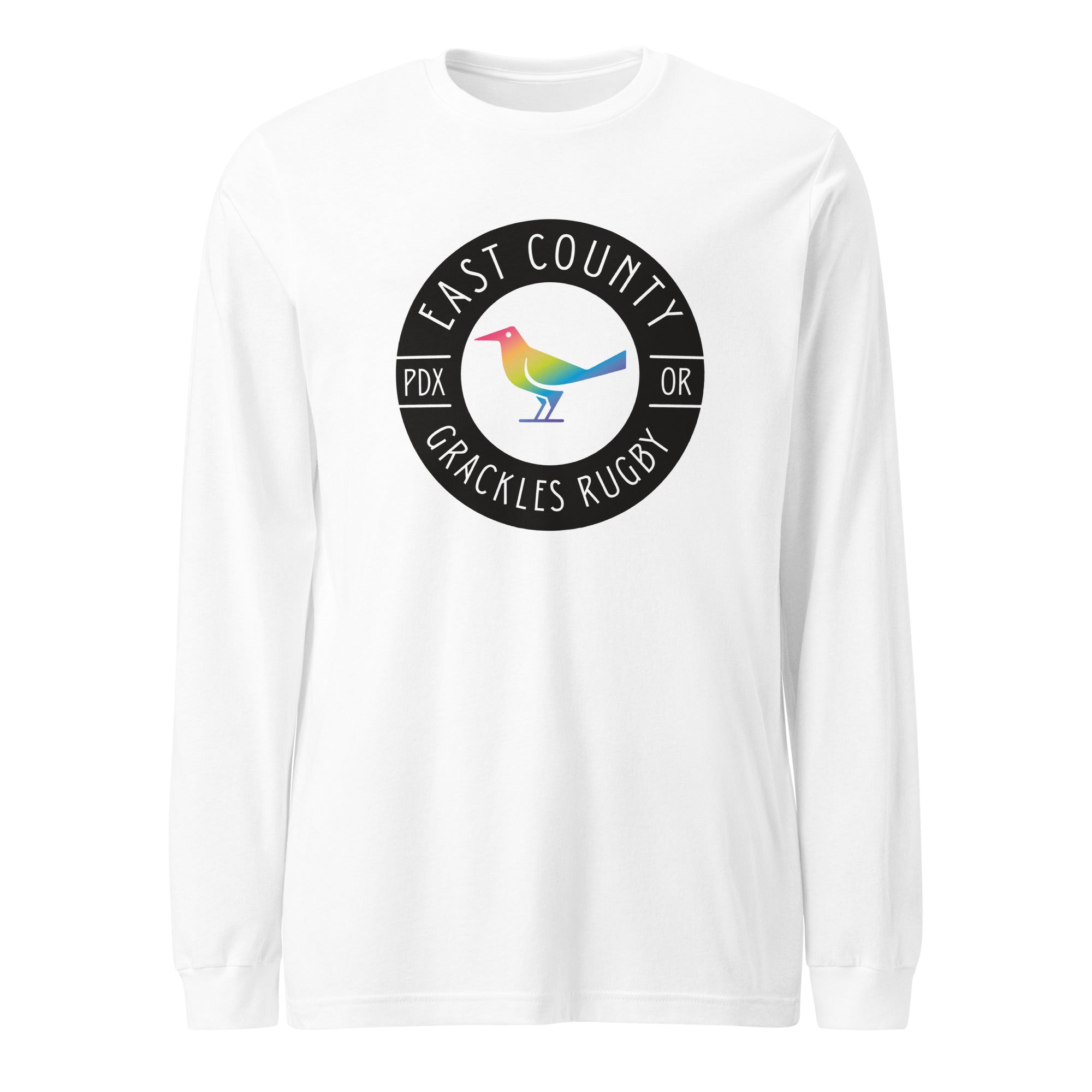 East Co. Grackles Long Sleeve Social T-Shirt - Trendy Graphic Tee for Men & Women - Perfect for Casual Wear, Street Style & Social Events