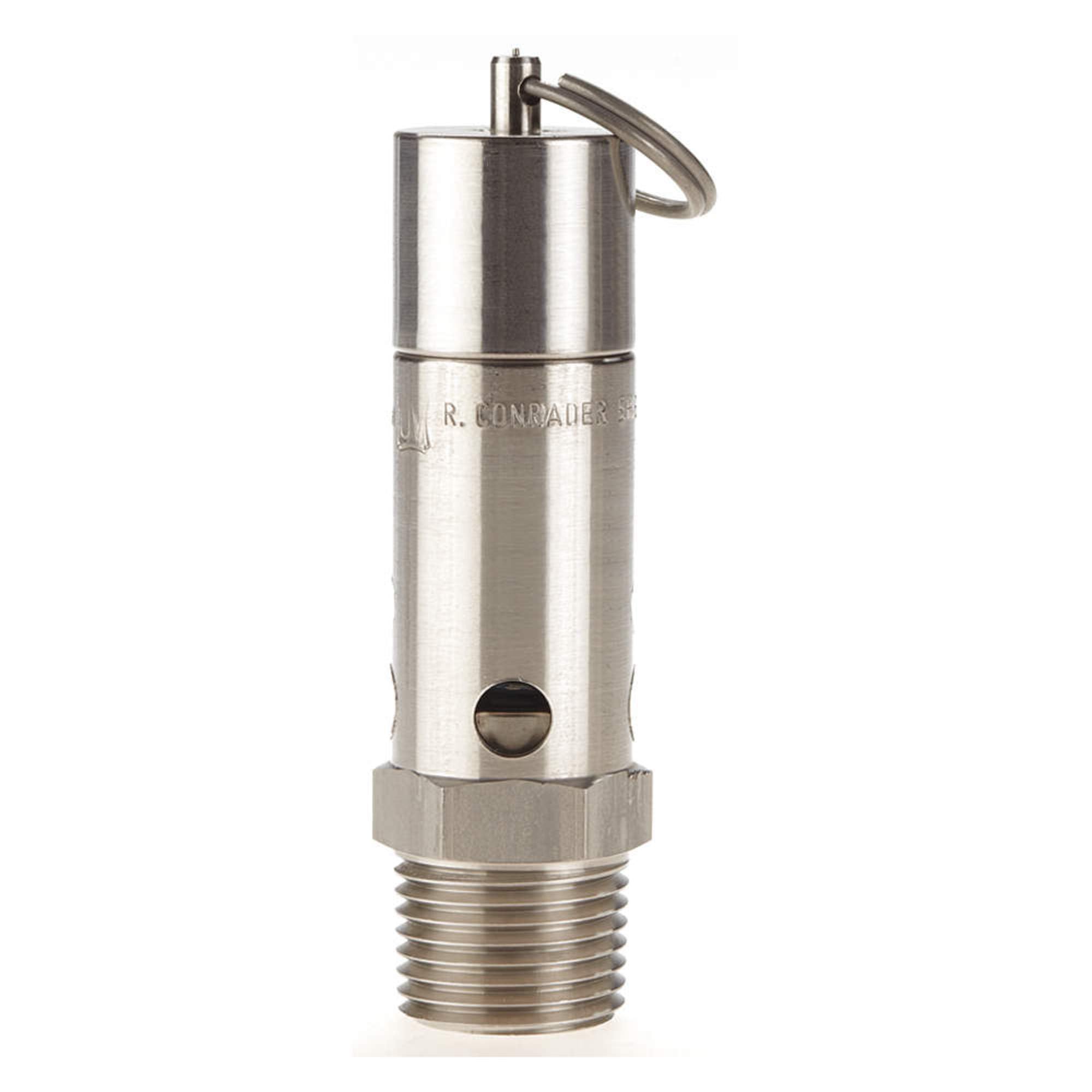 1/2 Inch 50 PSI Stainless Steel Safety Valve with Hard Seat - Ideal for Water Systems, Boilers & Industrial Equipment