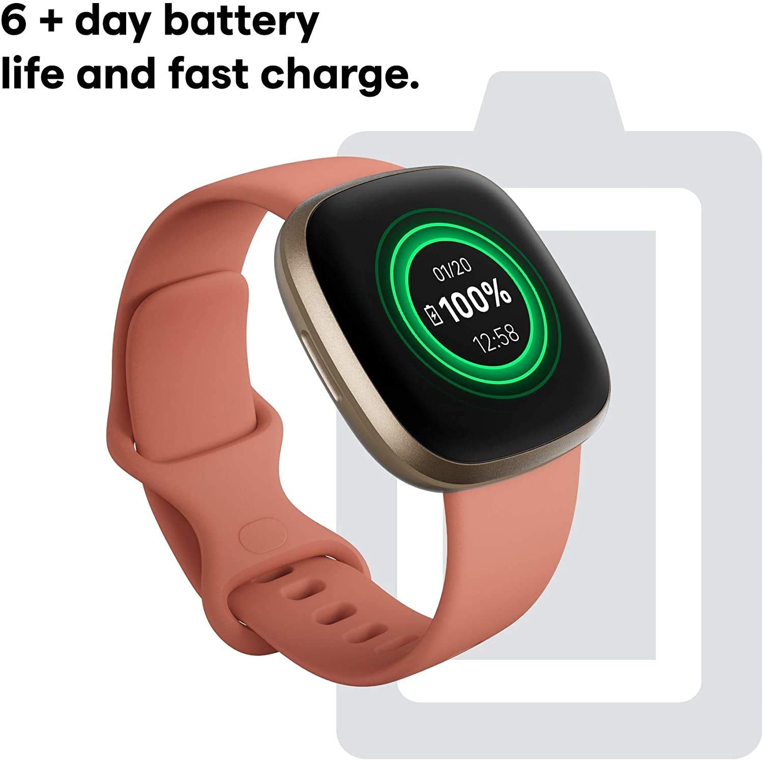 Fitbit Versa 3 Smart Watch with Alexa Built-in, Heart Rate Monitor, GPS & Sleep Tracking - Perfect for Fitness Enthusiasts & Active Lifestyles