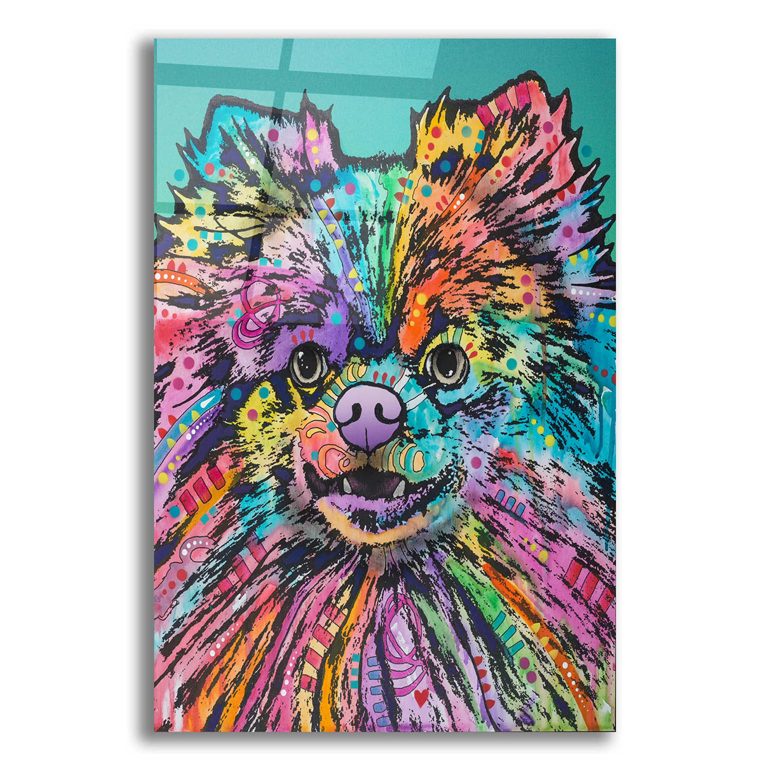 Epic Art 'Gus' by Dean Russo - Vibrant 16x24 Inch Acrylic Glass Wall Decor - Modern Home & Office Artwork - Perfect for Living Rooms, Bedrooms & Gifts