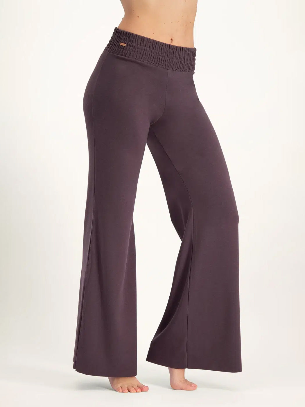 Urban Goddess Flow Yoga Pants for Women - High Waisted Stretchy Workout Leggings in Berry Color | Perfect for Yoga, Gym & Lounge Wear