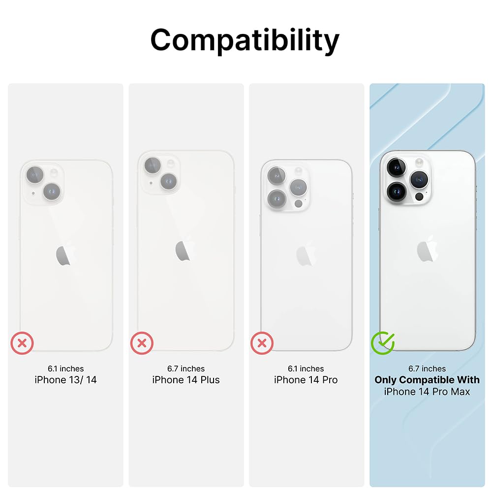 Catalyst Waterproof Case for iPhone 14 Pro Max - 5X More Waterproof, Shockproof Drop Protection (6.6ft), Responsive Touchscreen & Face ID - Perfect for Outdoor Adventures, Water Sports & Extreme Activities - Black