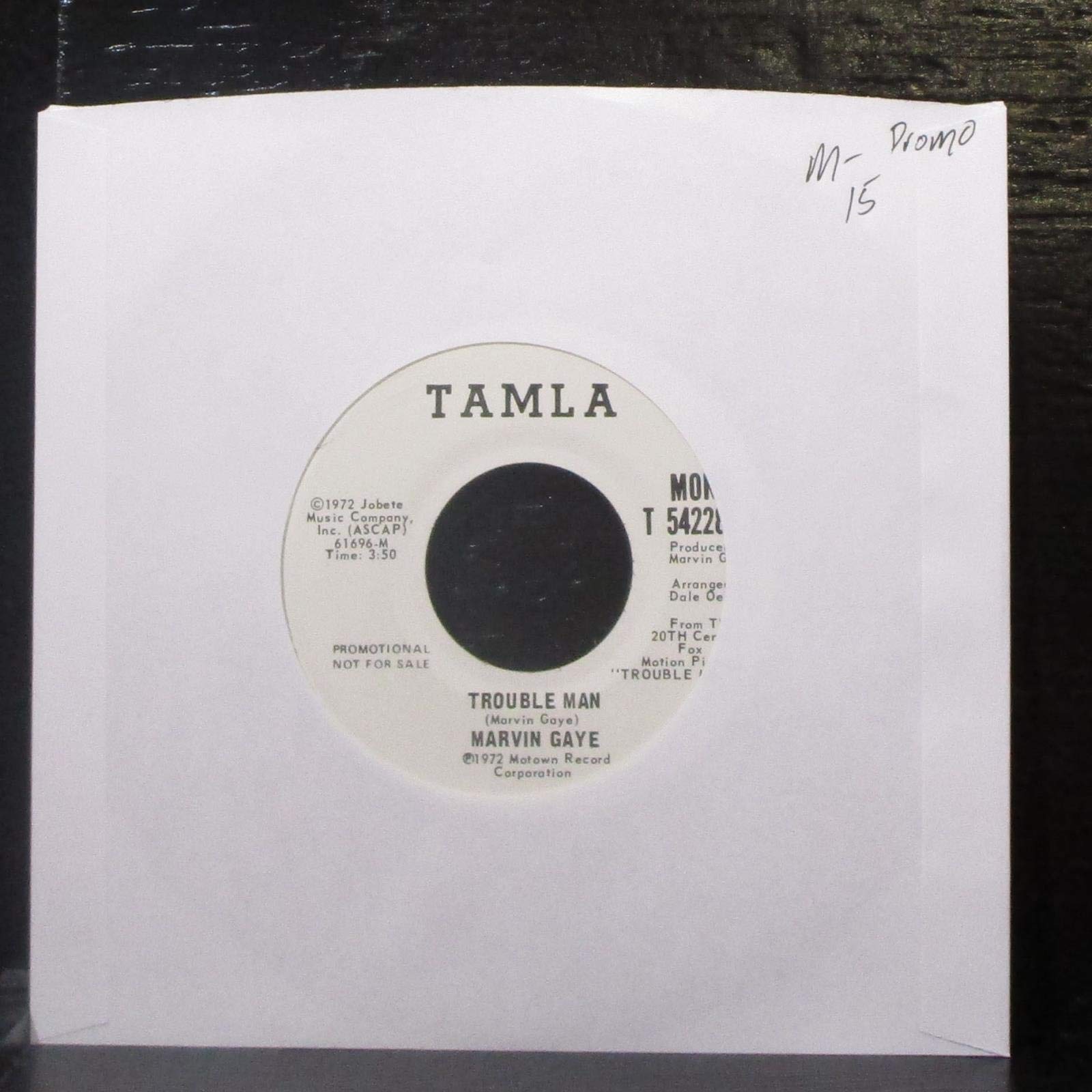 Marvin Gaye - Trouble Man / Don't Mess With Mr. 'T' - 7-Inch Vinyl Single (45 RPM) - Classic Soul Music Record for Collectors & Vintage Music Lovers - Perfect for Home Listening, DJ Sets & Retro Music Parties