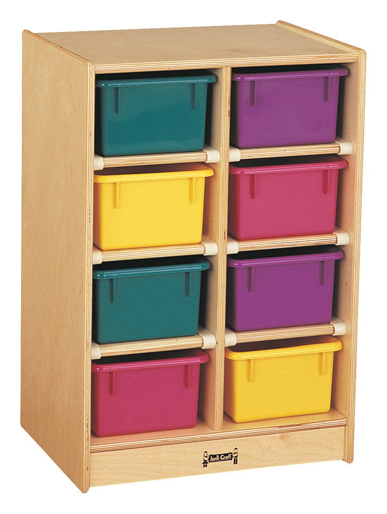 Jonti Craft® 8 Cubbie Tray Mobile Storage Unit - Organizer for Classroom, Daycare & Home - Perfect for Toys, Books & School Supplies Storage