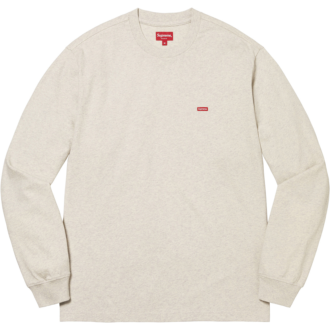 Supreme Small Box Logo Long Sleeve Tee SS23 Oatmeal - Streetwear Fashion for Men, Casual Wear & Urban Style