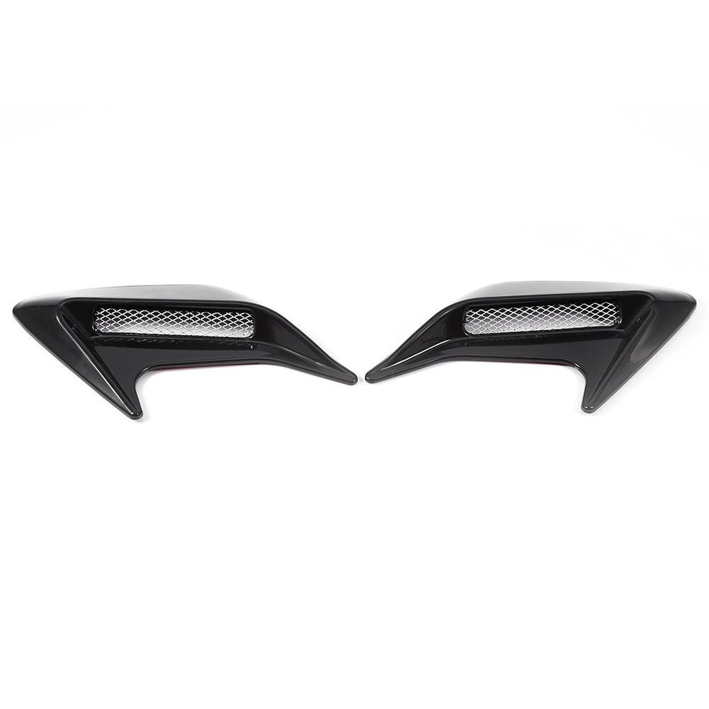 Universal 2x Car Air Vent Hood Scoops - Black Decorative Air Intake Vents with Strong 3M Double-Sided Adhesive Tape for DIY Automotive Customization | Perfect for Car Enthusiasts & Vehicle Styling Upgrades