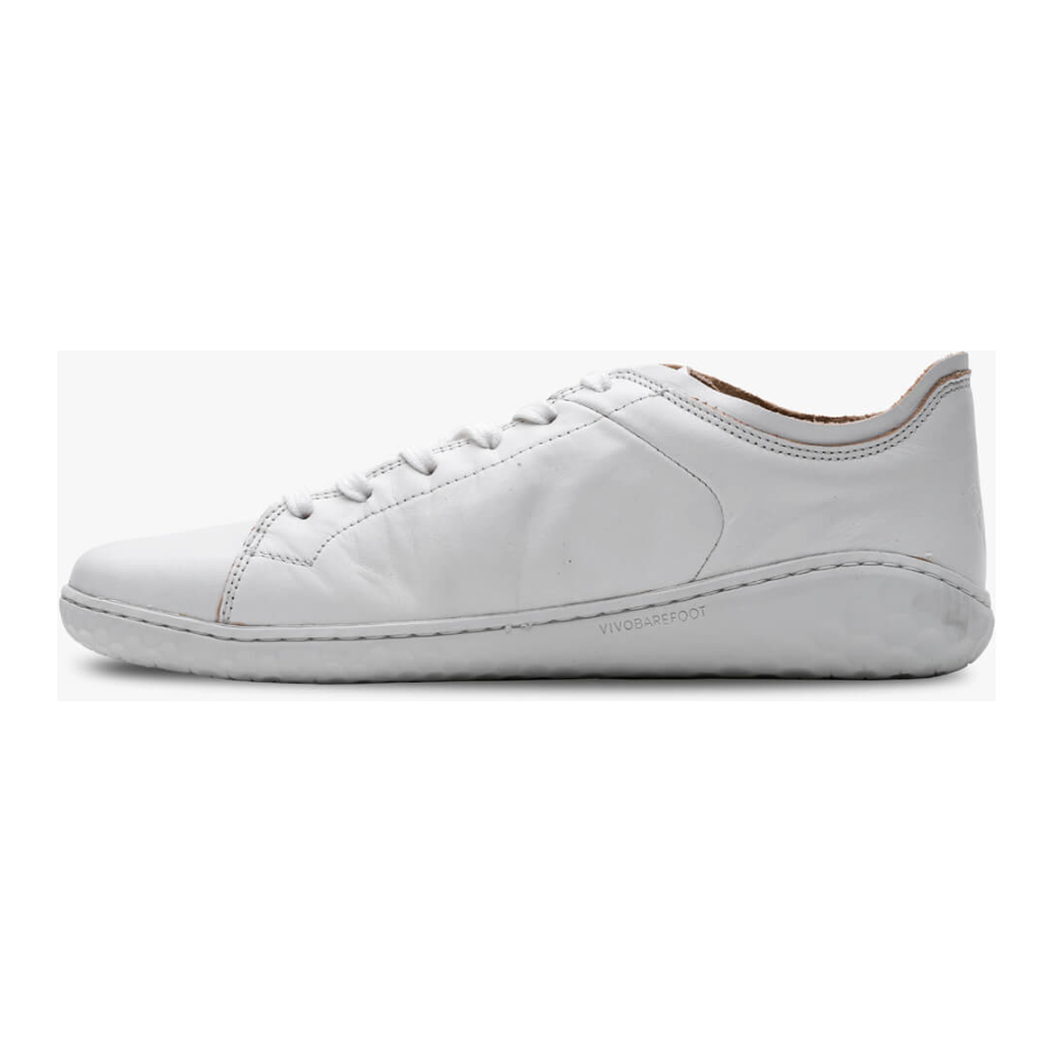 Vivobarefoot Women's Geo Court III - Minimalist Barefoot Shoes in Bright White | Comfortable & Stylish for Walking, Running & Everyday Wear