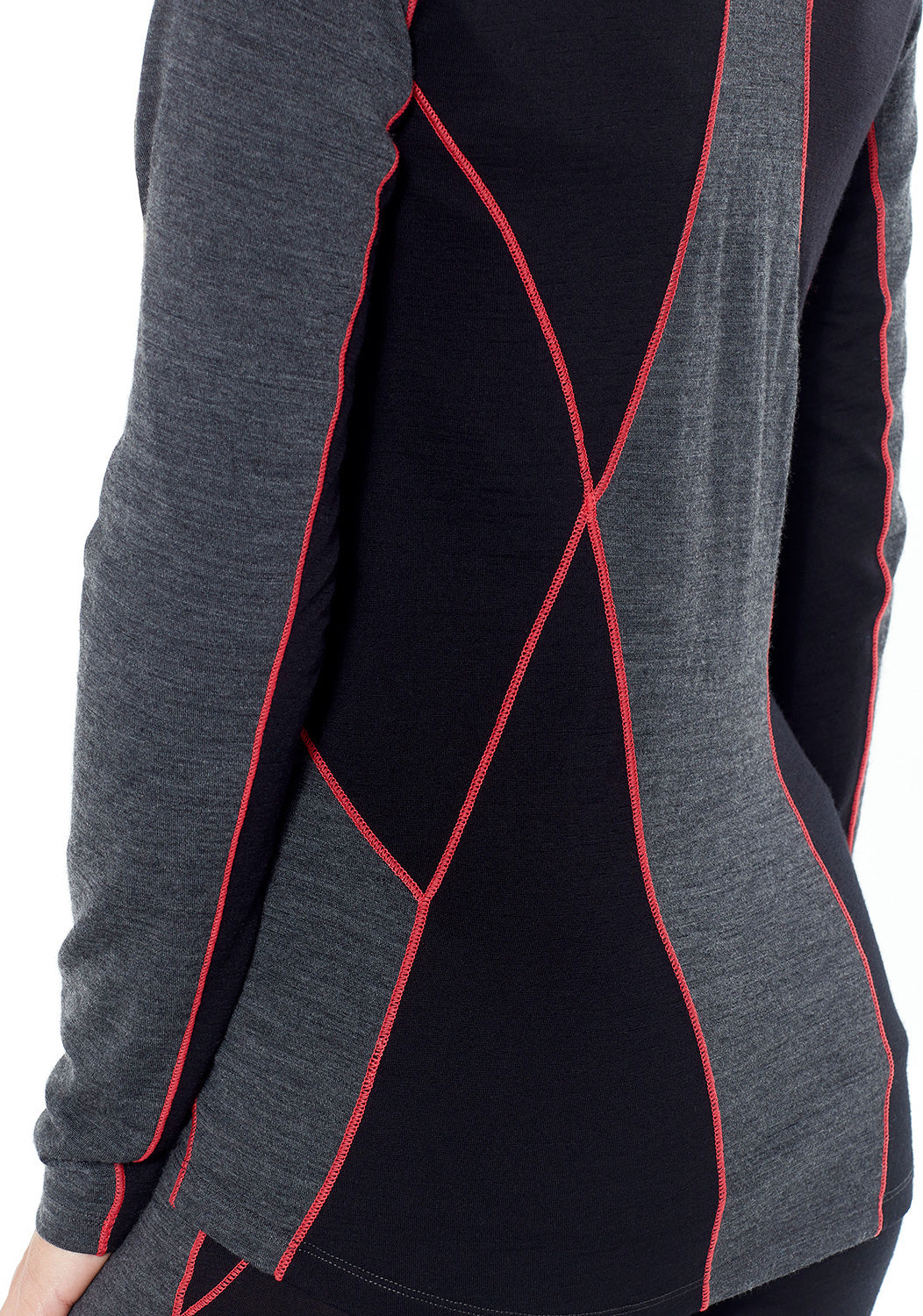 200 Oasis Deluxe Long Sleeve Crewneck Sweater for Women - Soft Cotton Knit Top for Casual Wear, Office & Fall Layering