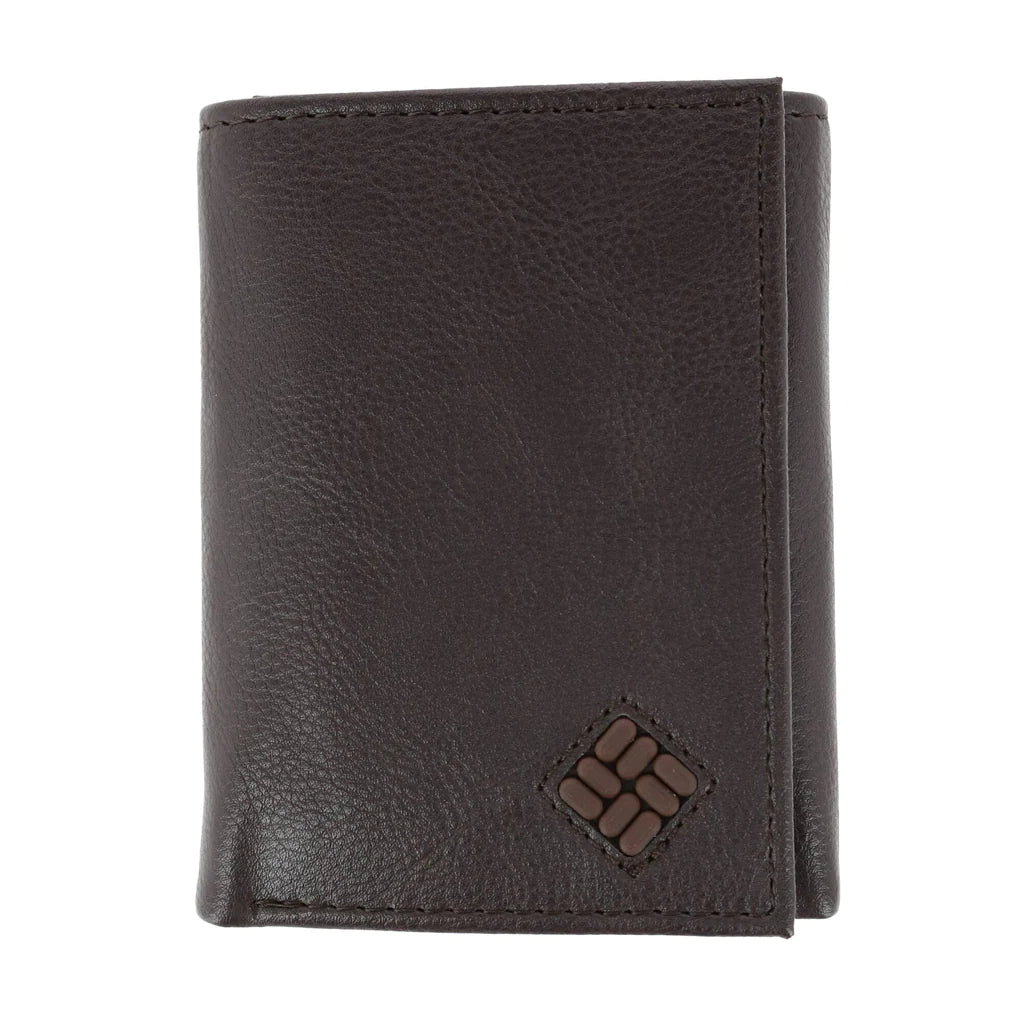 Columbia Men's RFID Blocking Leather Trifold Wallet - Slim Bifold Credit Card Holder with Money Clip (Model 31CO1169) - Perfect for Travel, Business & Everyday Use