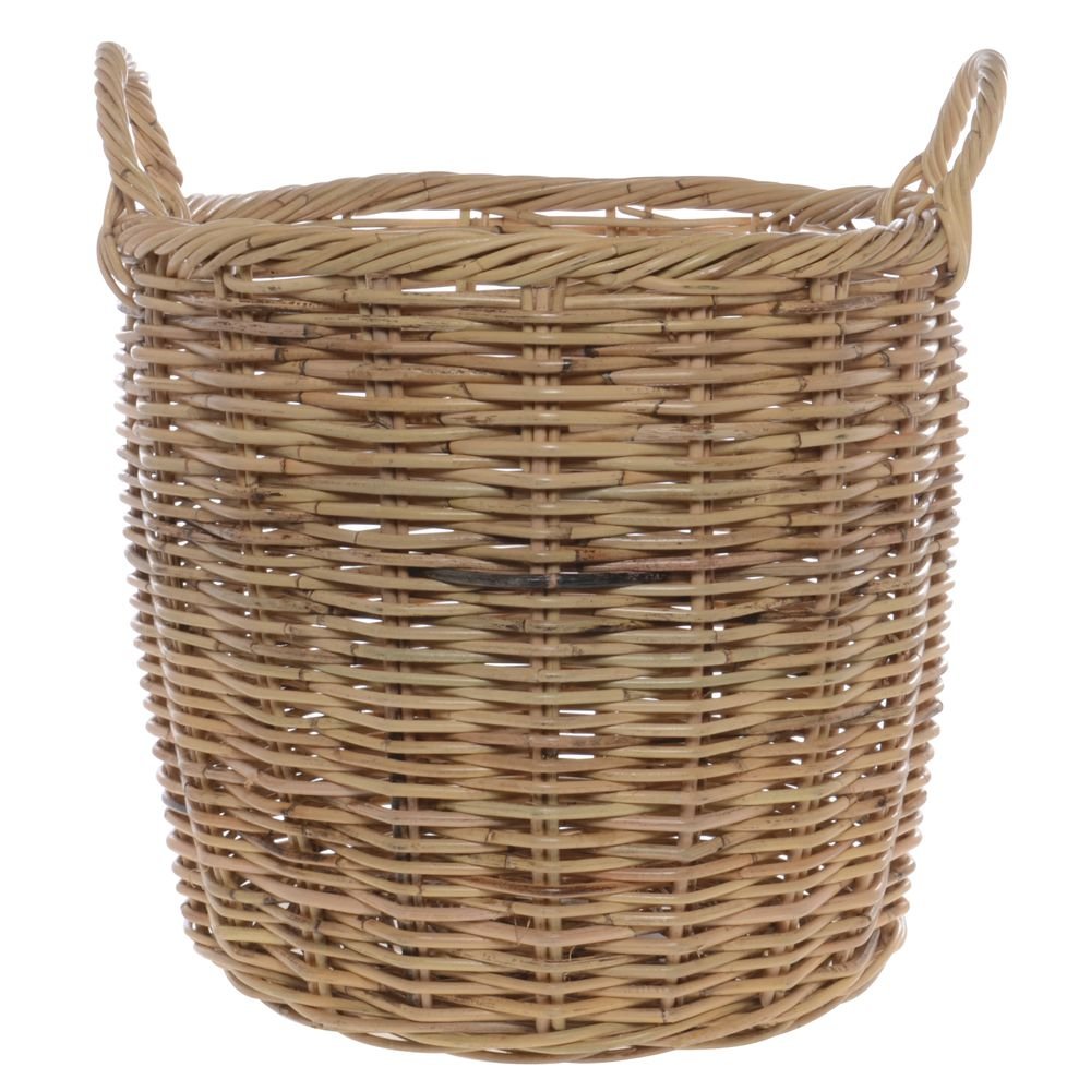 Natural Rattan Round Basket - 21.25