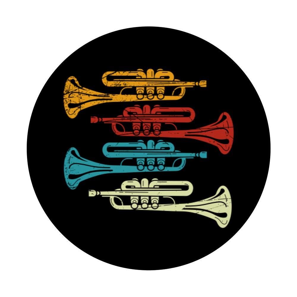 Vintage Trumpet PopSockets Phone Grip & Stand - Expandable Phone Holder for iPhone, Samsung, Tablets - Perfect for Music Lovers, Jazz Enthusiasts & Gift Giving