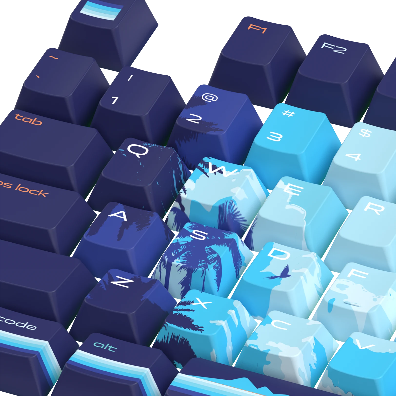 Synth Sunrise Limited Edition Keycaps - Custom Mechanical Keyboard Keycaps for Gaming & Typing - Perfect for PC, Mac, and Laptop Enthusiasts