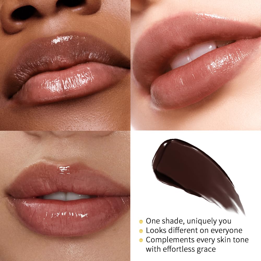 Black Honey Lipstick - Longlasting Hydrating Vegan Lip Balm with Vitamin E for Shiny Finish & Moisture - Perfect for Daily Wear