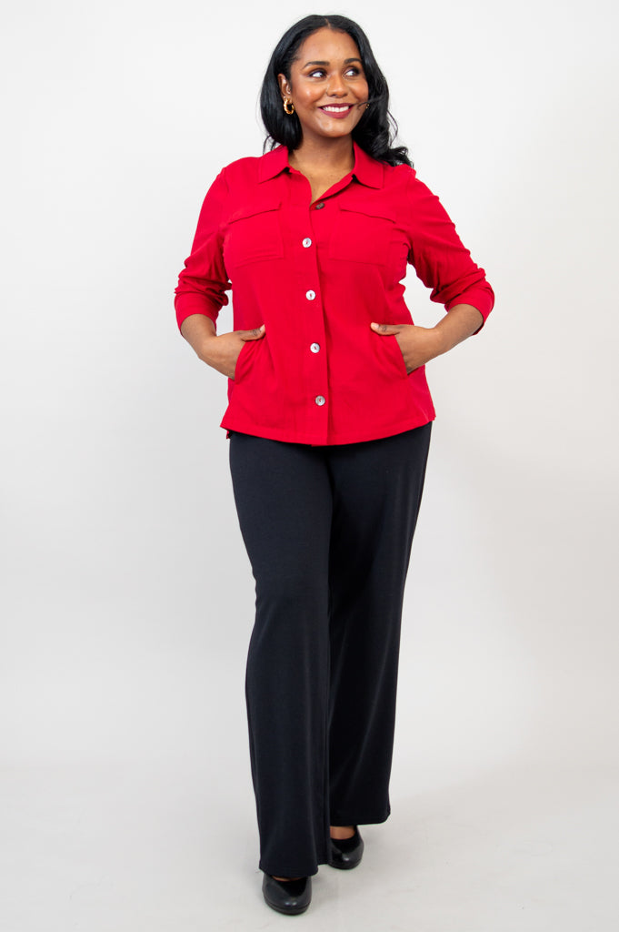 Lauren Jacket - Soft Linen Bamboo Fabric for Women | Perfect for Casual Outings & Office Wear