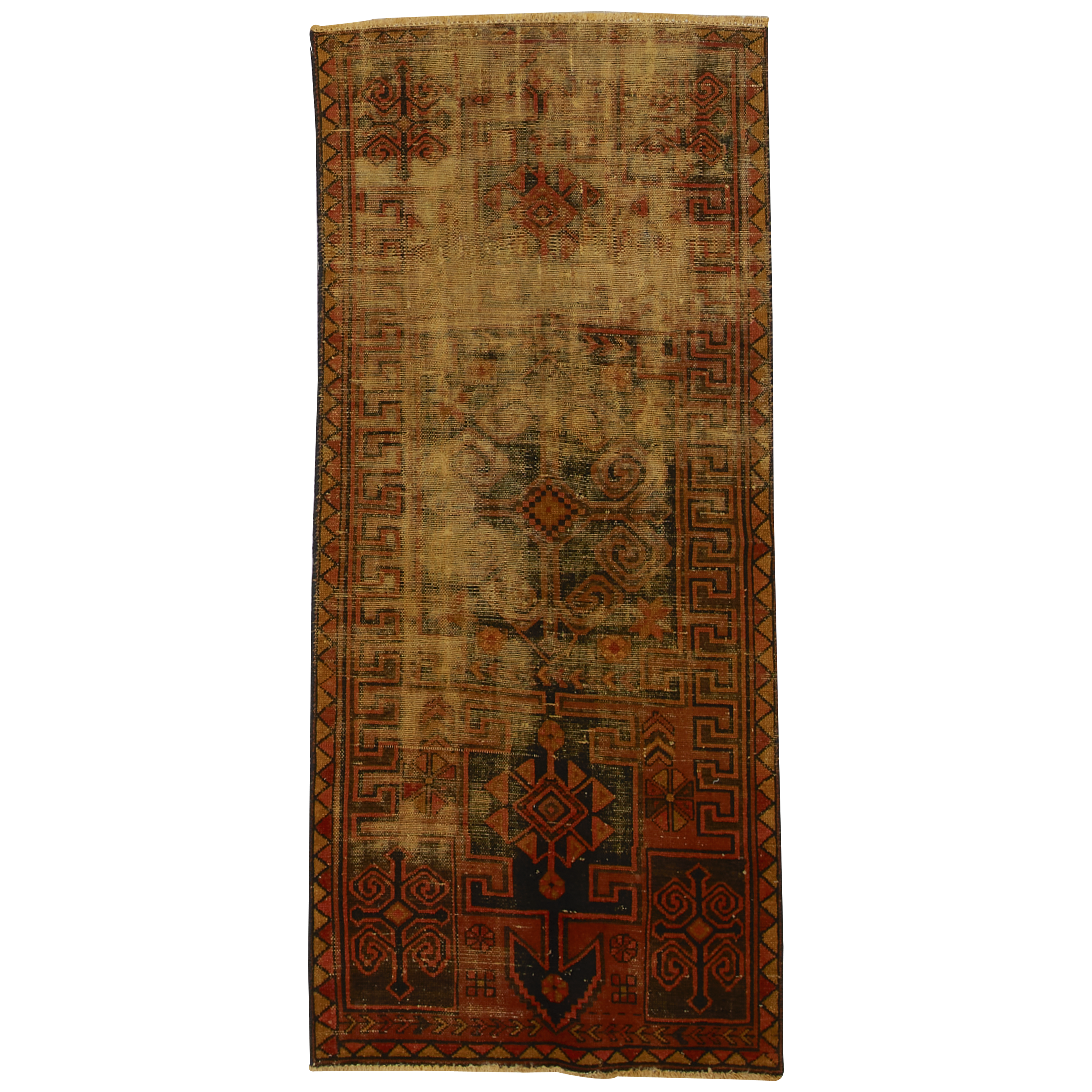 Vintage Hamadan Persian Rug Circa 1950 - Authentic Handmade Oriental Carpet for Living Room, Bedroom & Home Decor