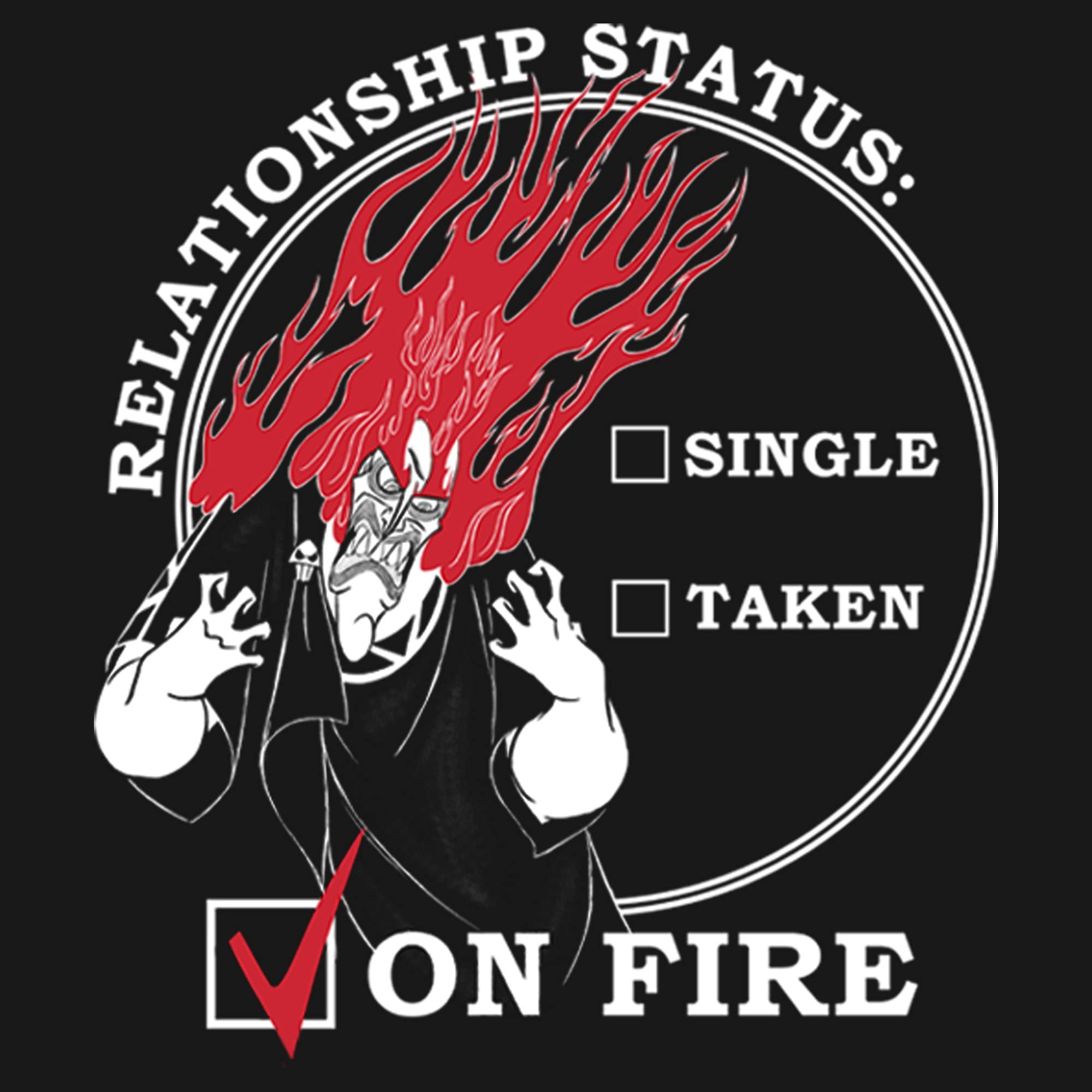 Men's Hercules Hades Valentine's Day Long Sleeve Shirt - ON FIRE! Graphic Tee for Date Night, Couples Gifts & Romantic Occasions
